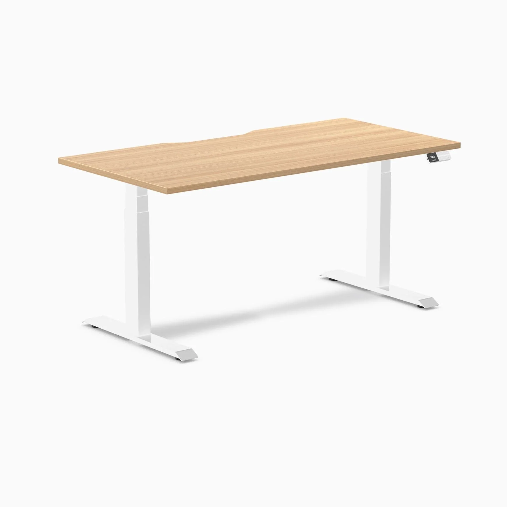 Almost Perfect Desky Dual Scalloped Melamine Sit Stand Desk - Image 91