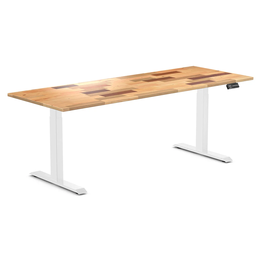 Almost Perfect Desky Dual Softwood Sit Stand Desk - Image 15