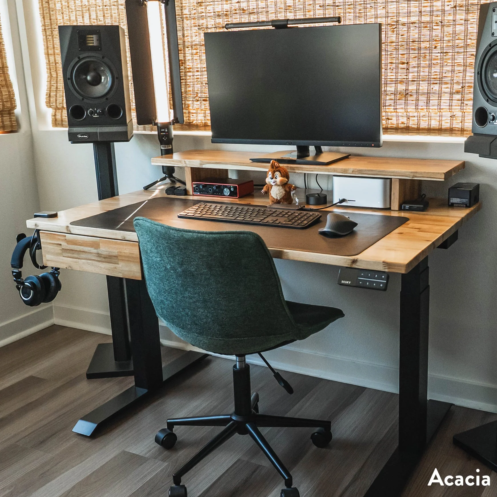 Almost Perfect Desky Dual Softwood Sit Stand Desk - Image 2
