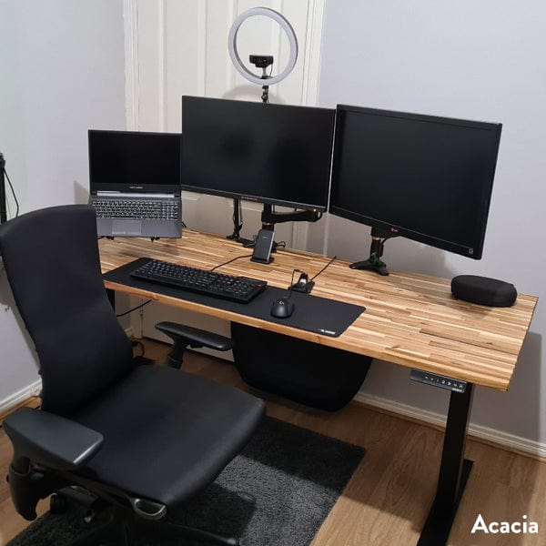 Almost Perfect Desky Dual Softwood Sit Stand Desk - Image 3