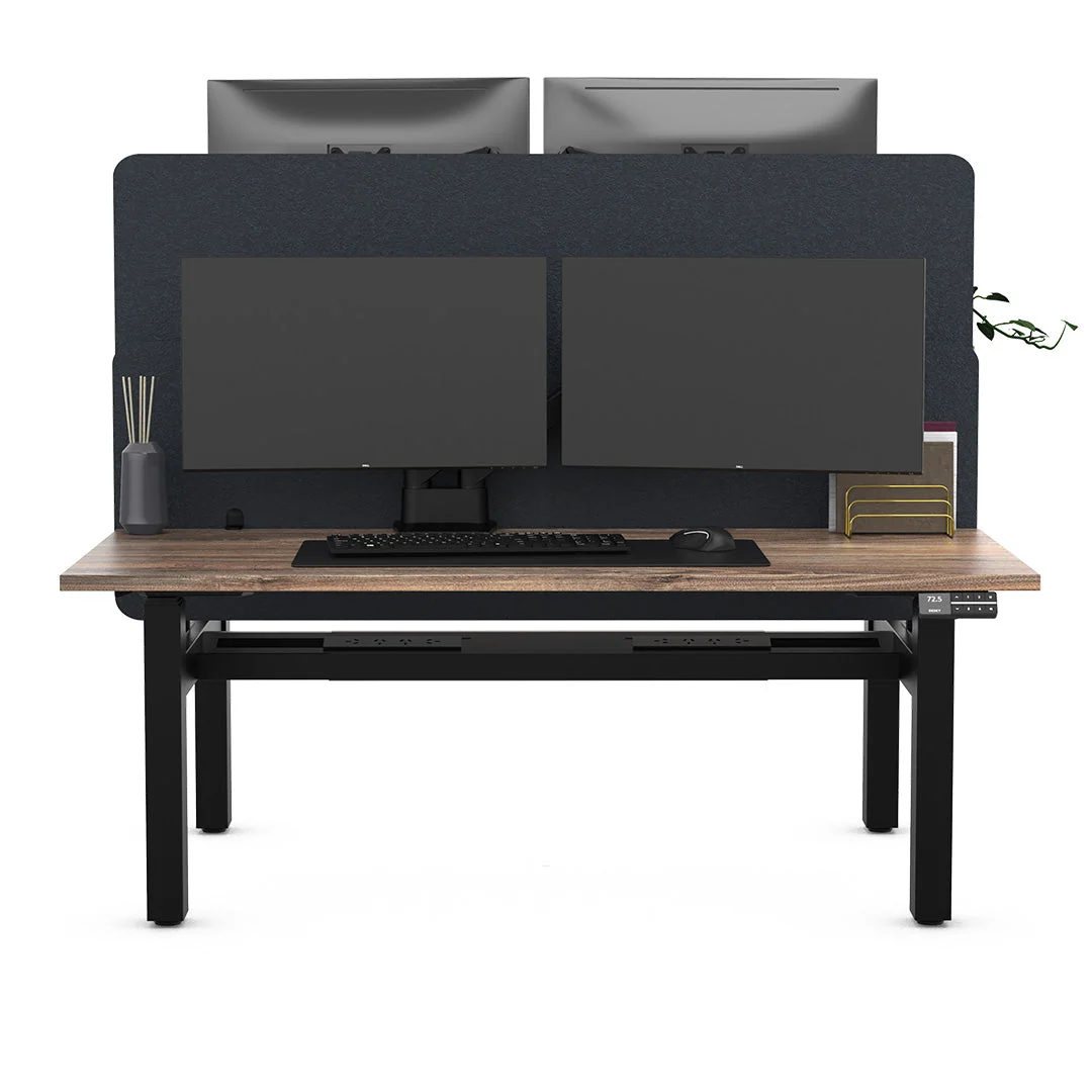 Desky Back to Back Sit Stand Workstation Frame - Image 4
