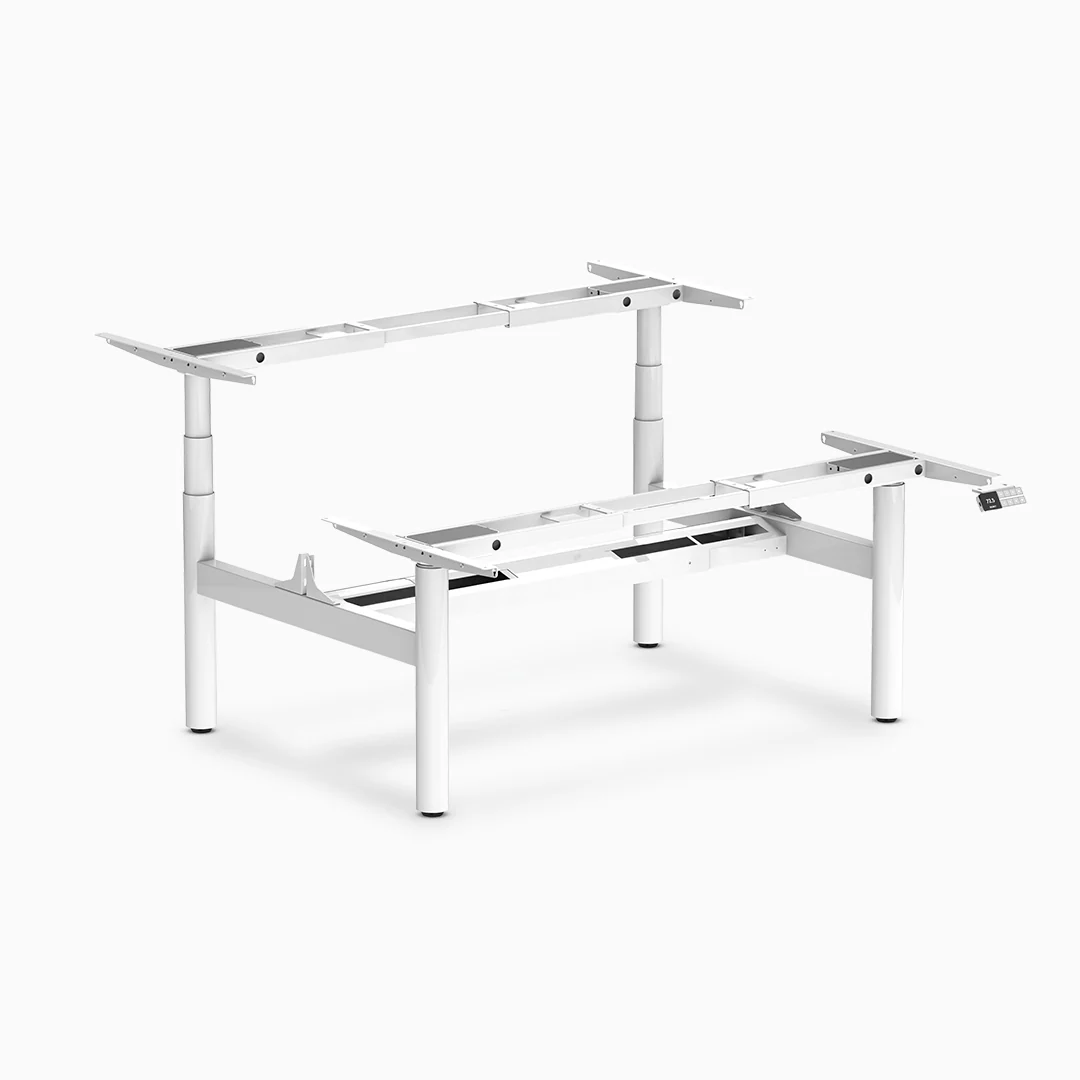 Desky Back to Back Sit Stand Workstation Frame - Image 8