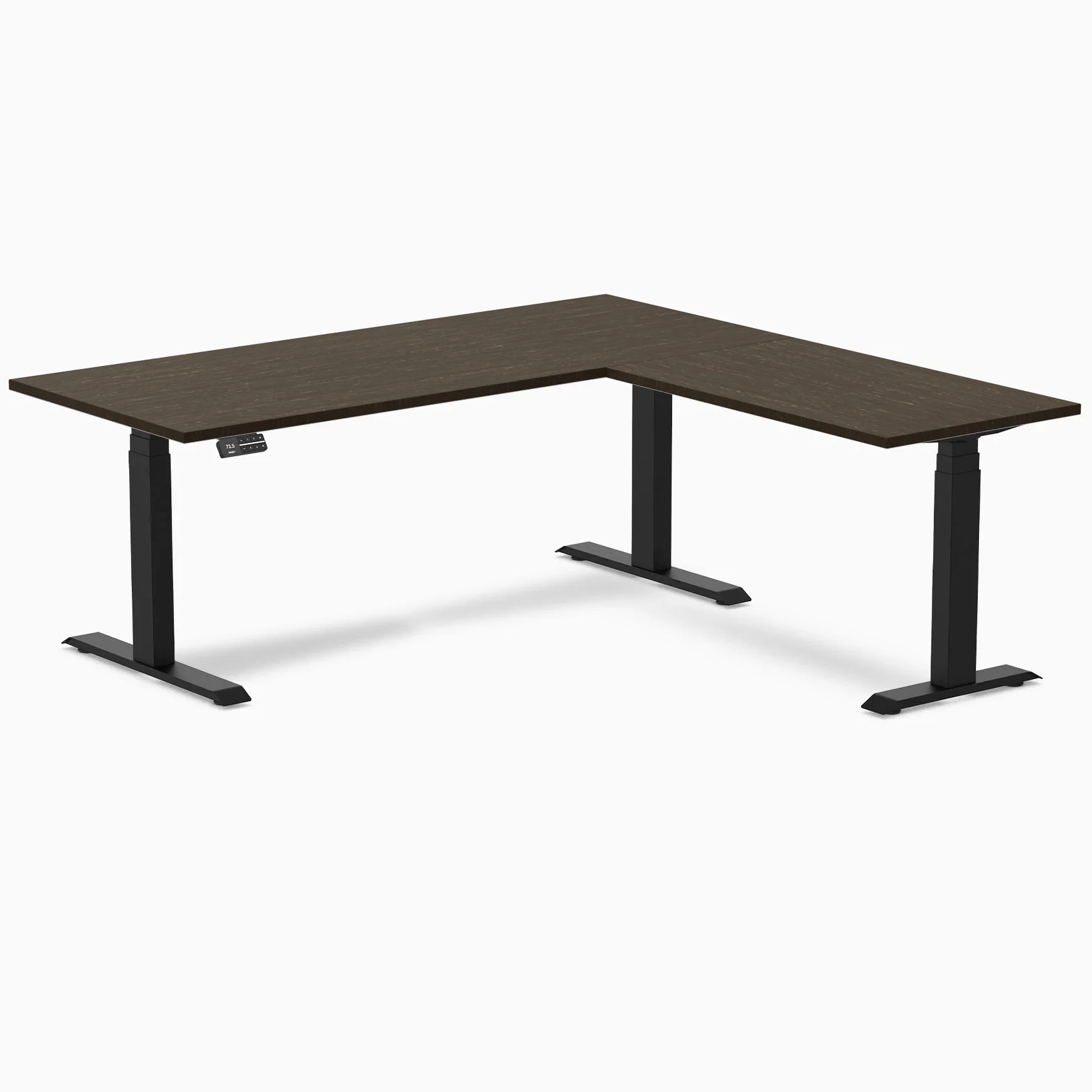 Desky Bamboo L-Shape Sit Stand Desk - Image 13