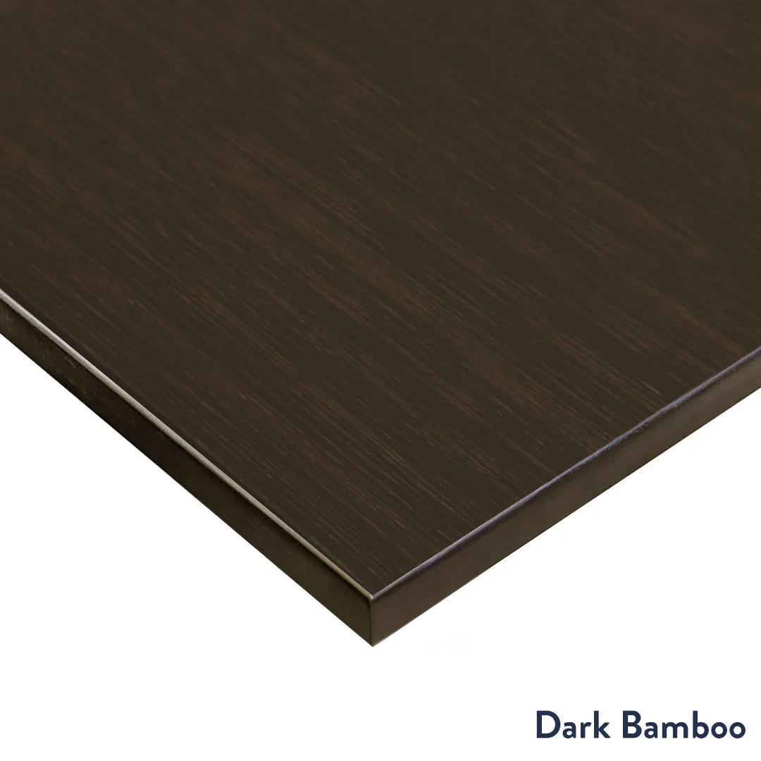 Desky Bamboo L-Shape Sit Stand Desk - Image 3