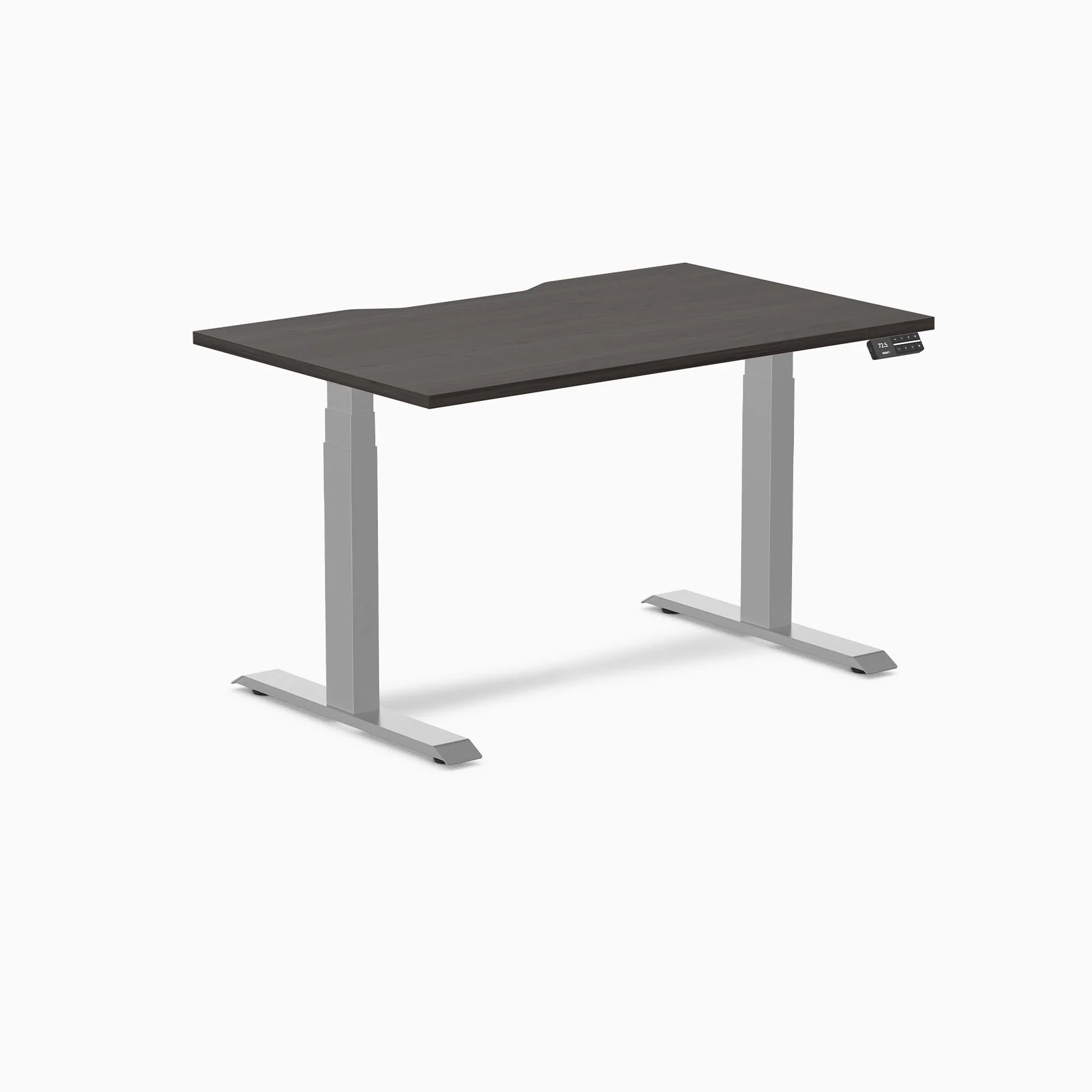 Desky Dual Scalloped Melamine Sit Stand Desk - Image 100