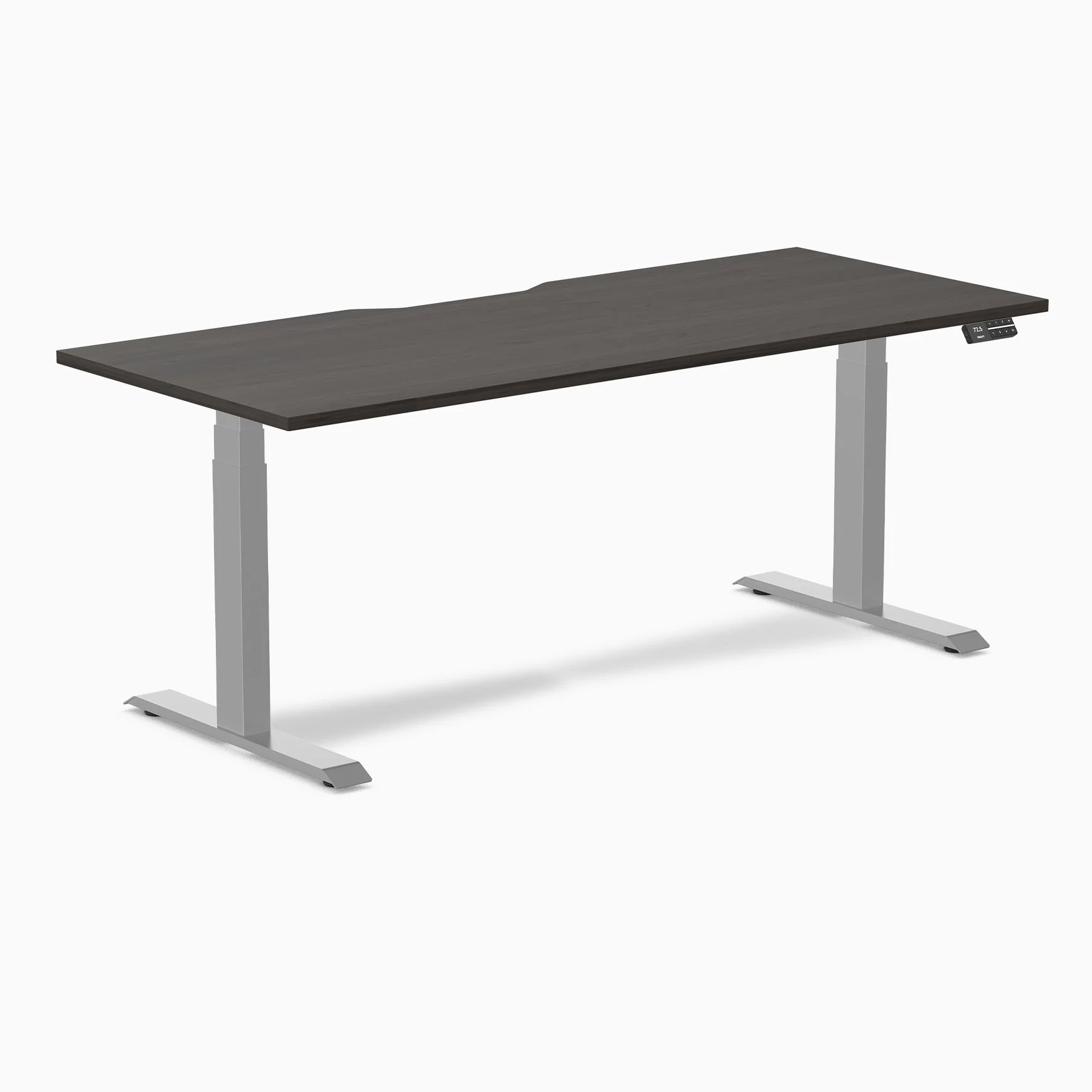 Desky Dual Scalloped Melamine Sit Stand Desk - Image 102