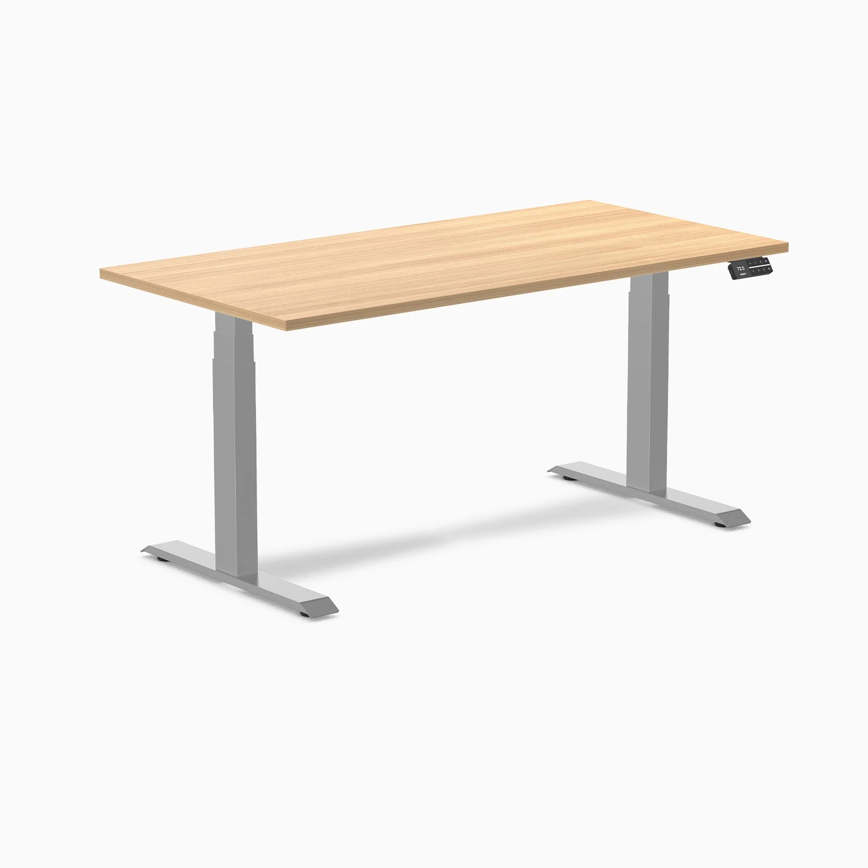 Desky Dual Scalloped Melamine Sit Stand Desk - Image 104