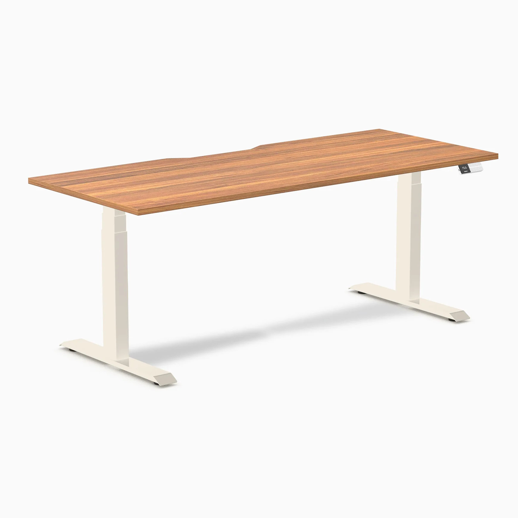 Desky Dual Scalloped Melamine Sit Stand Desk - Image 113