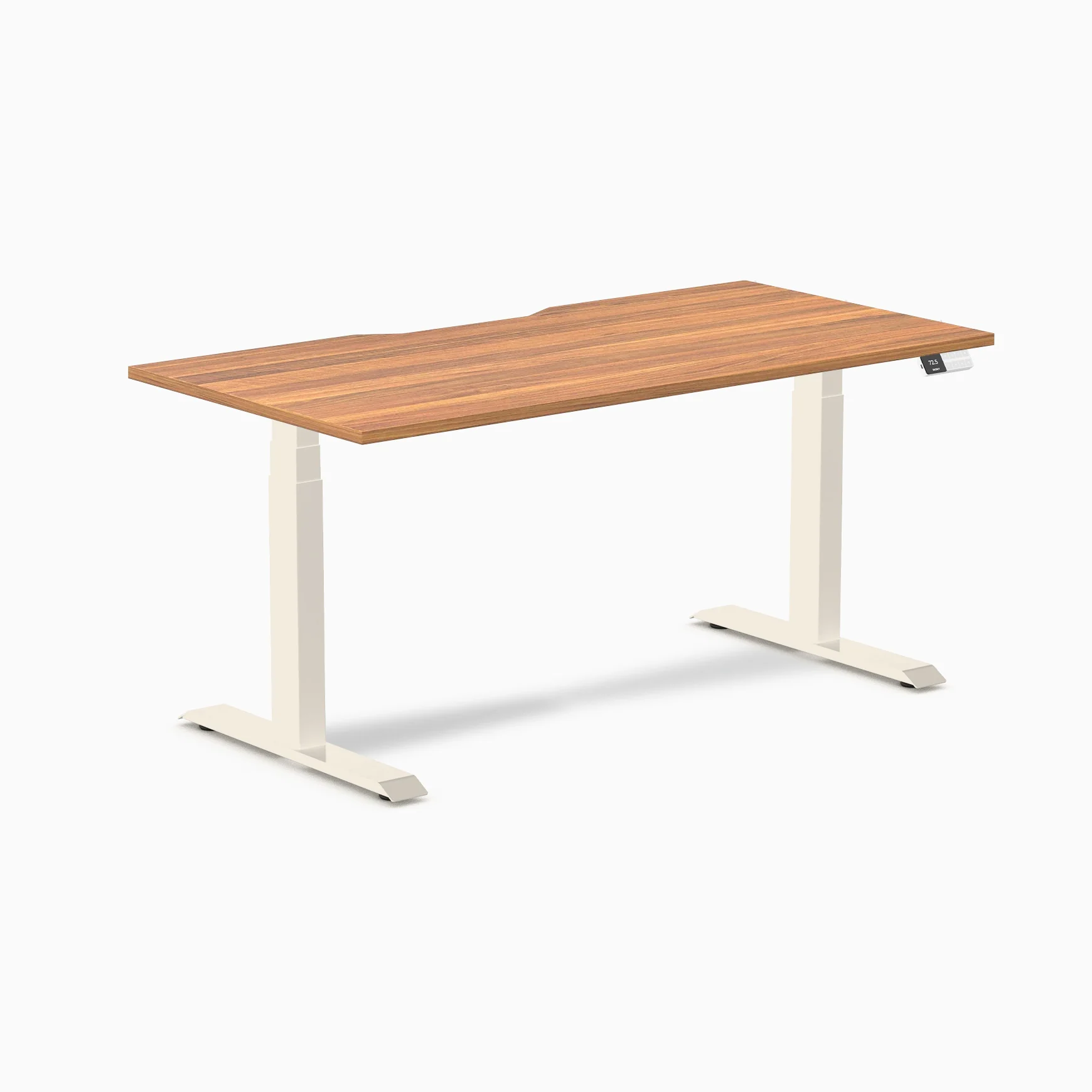 Desky Dual Scalloped Melamine Sit Stand Desk - Image 115
