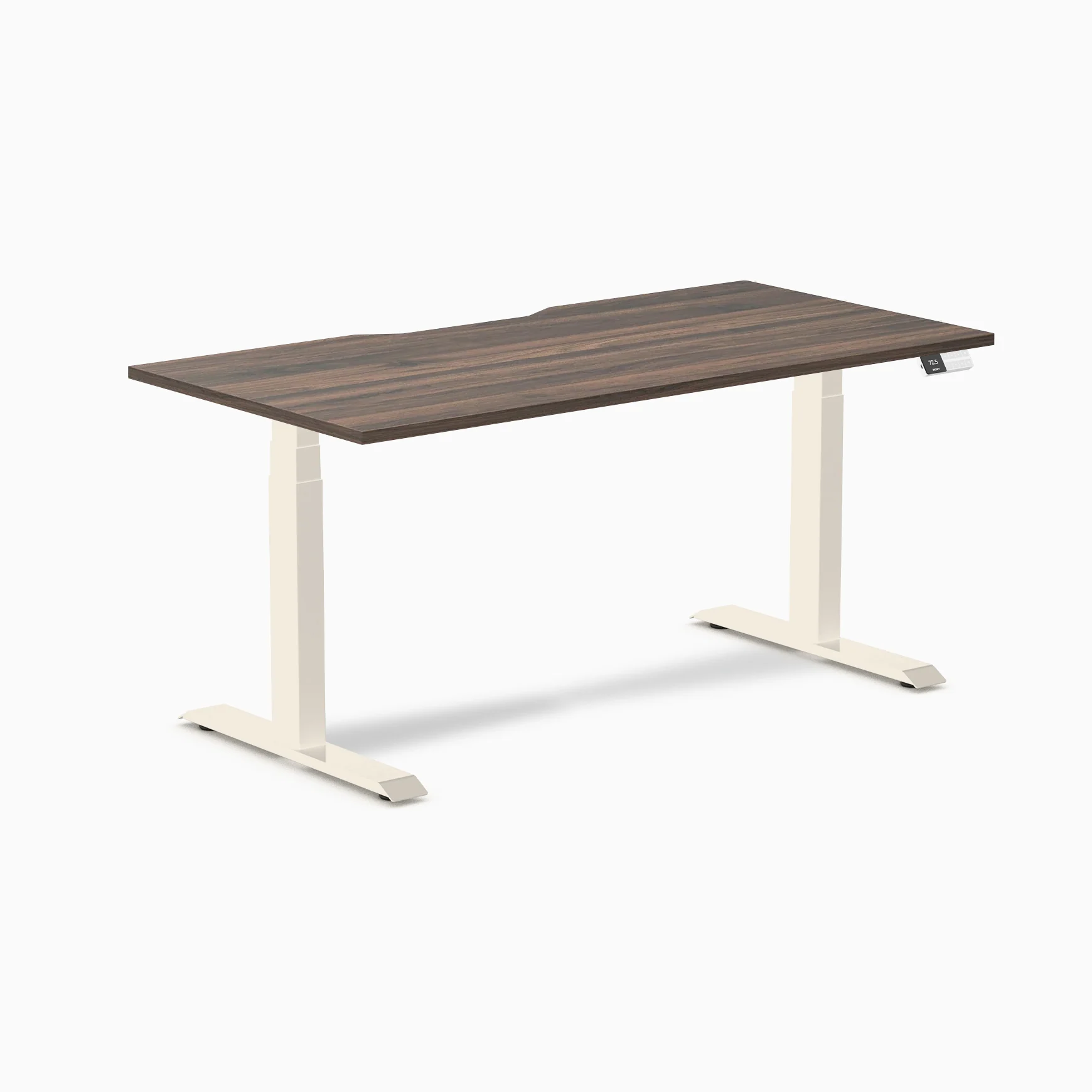 Desky Dual Scalloped Melamine Sit Stand Desk - Image 117