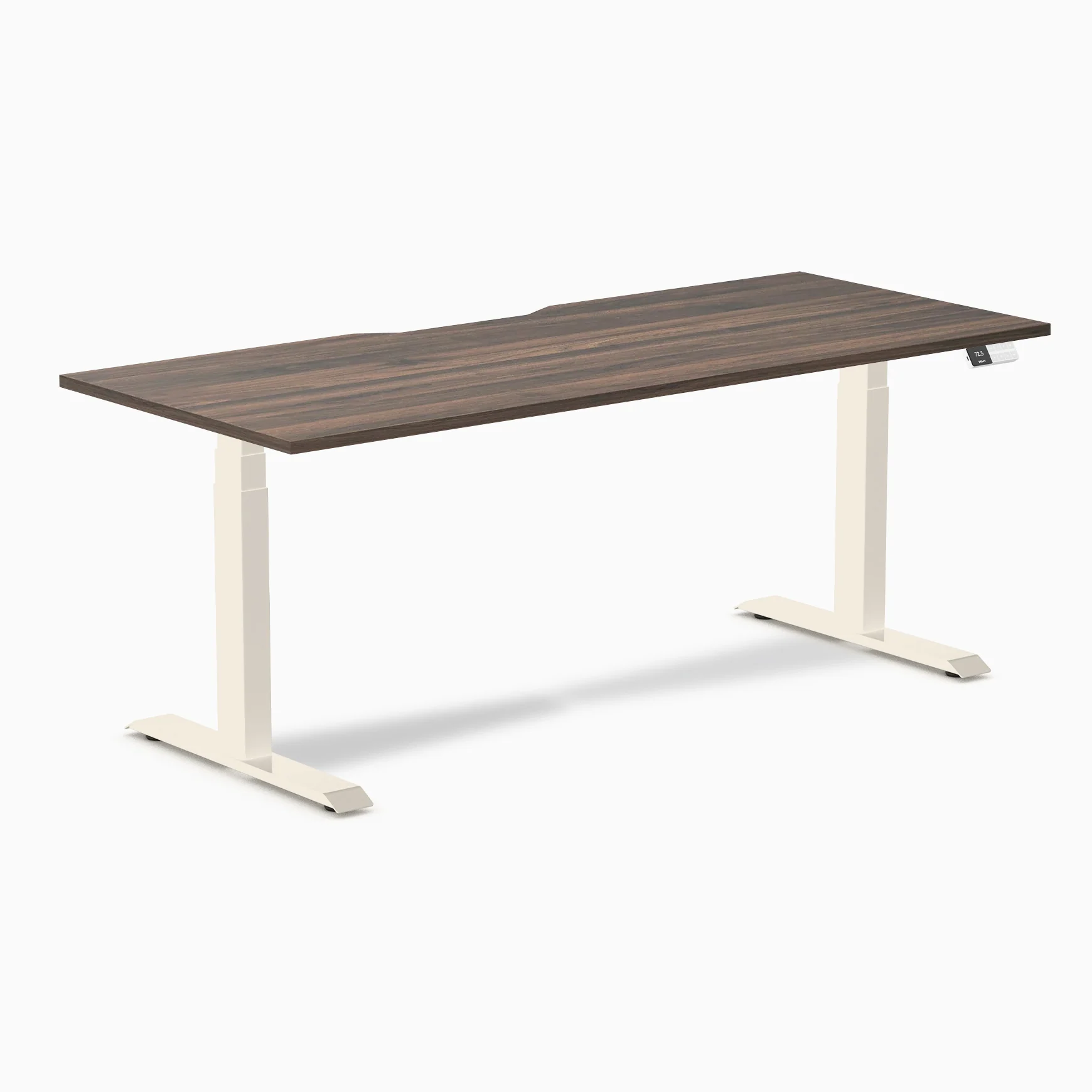 Desky Dual Scalloped Melamine Sit Stand Desk - Image 118