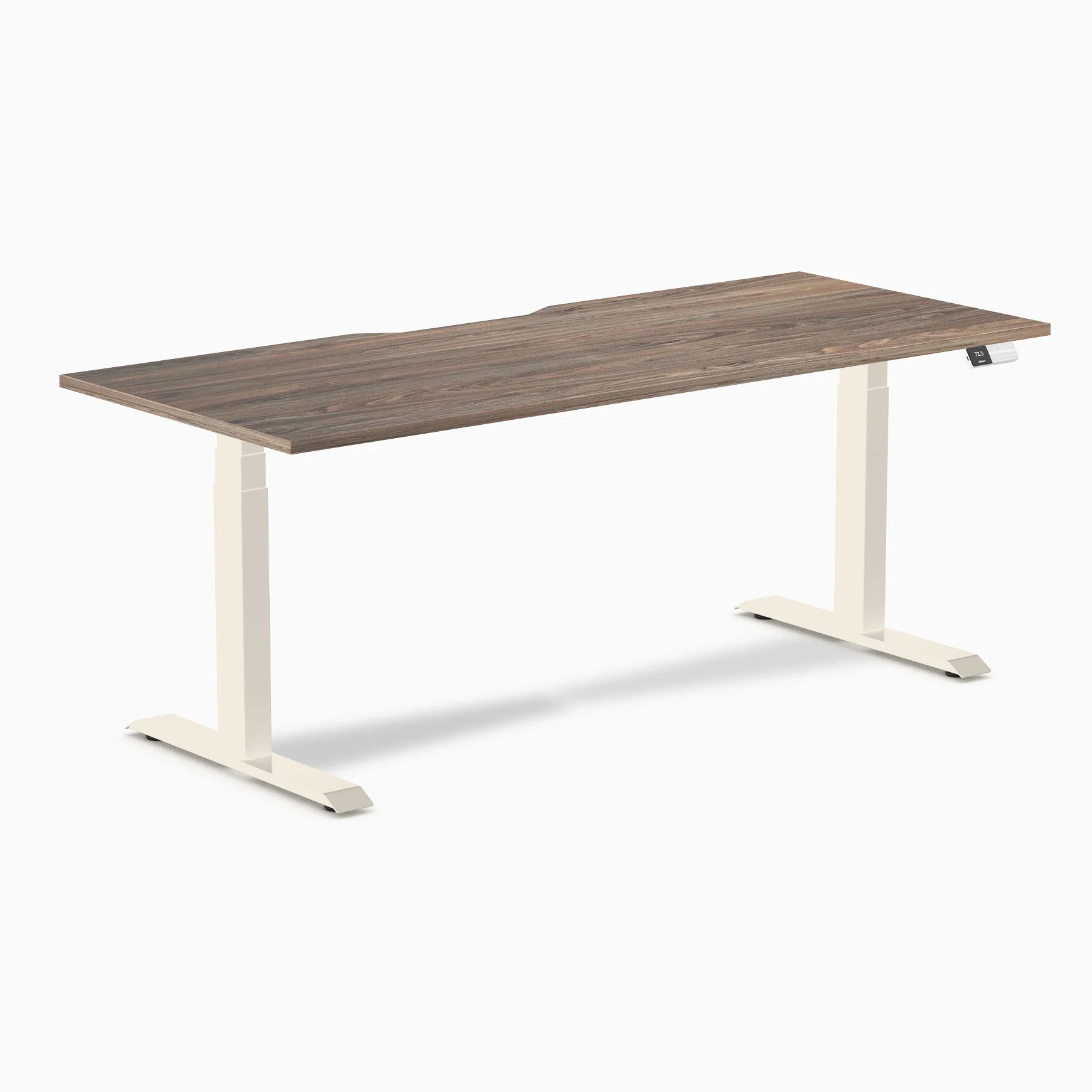 Desky Dual Scalloped Melamine Sit Stand Desk - Image 119