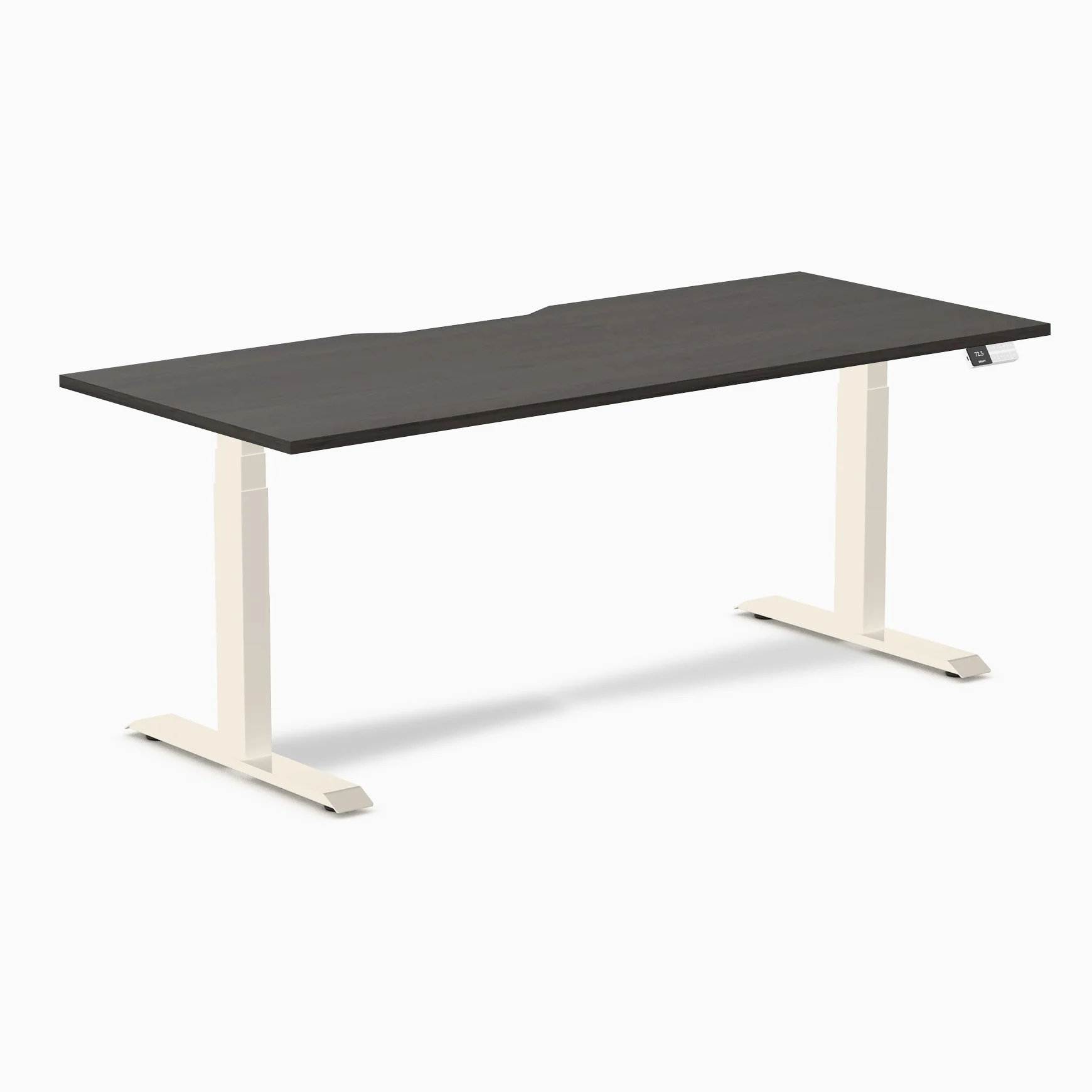 Desky Dual Scalloped Melamine Sit Stand Desk - Image 123