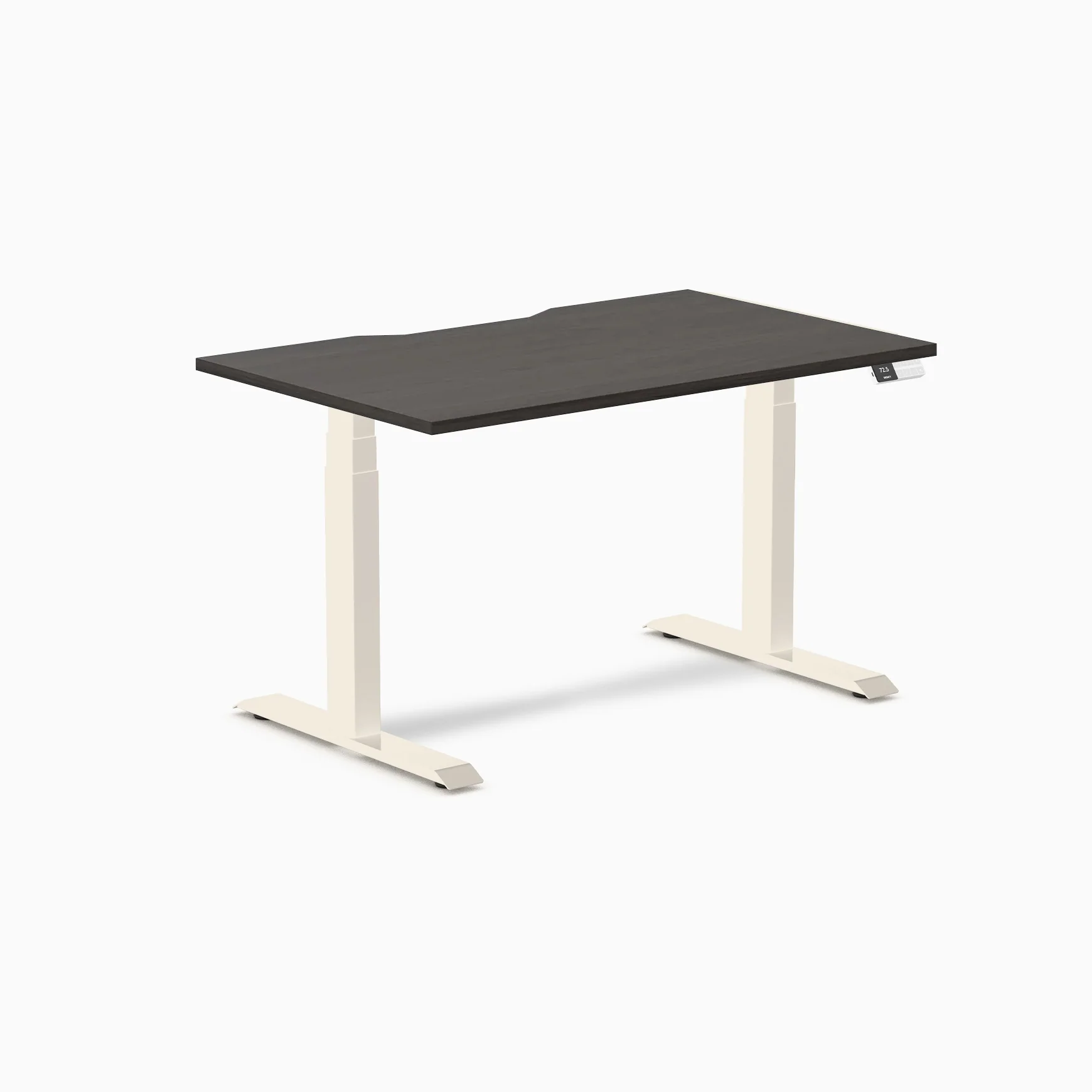 Desky Dual Scalloped Melamine Sit Stand Desk - Image 124