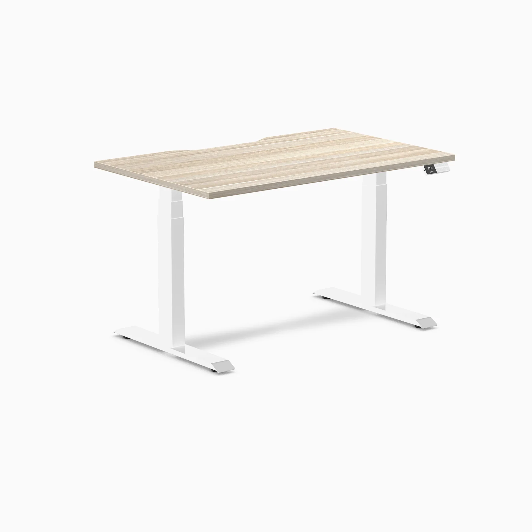 Desky Dual Scalloped Melamine Sit Stand Desk - Image 134