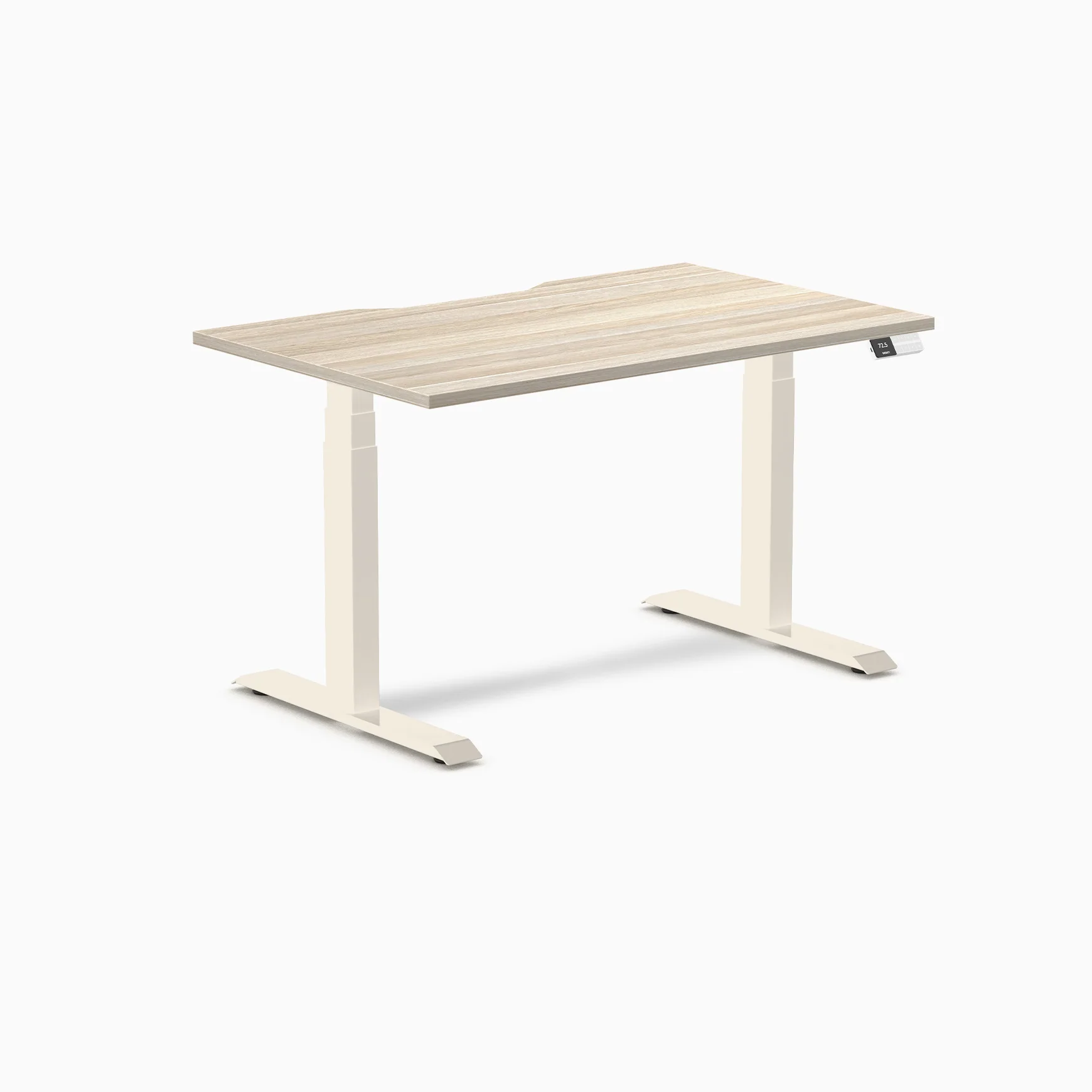 Desky Dual Scalloped Melamine Sit Stand Desk - Image 135