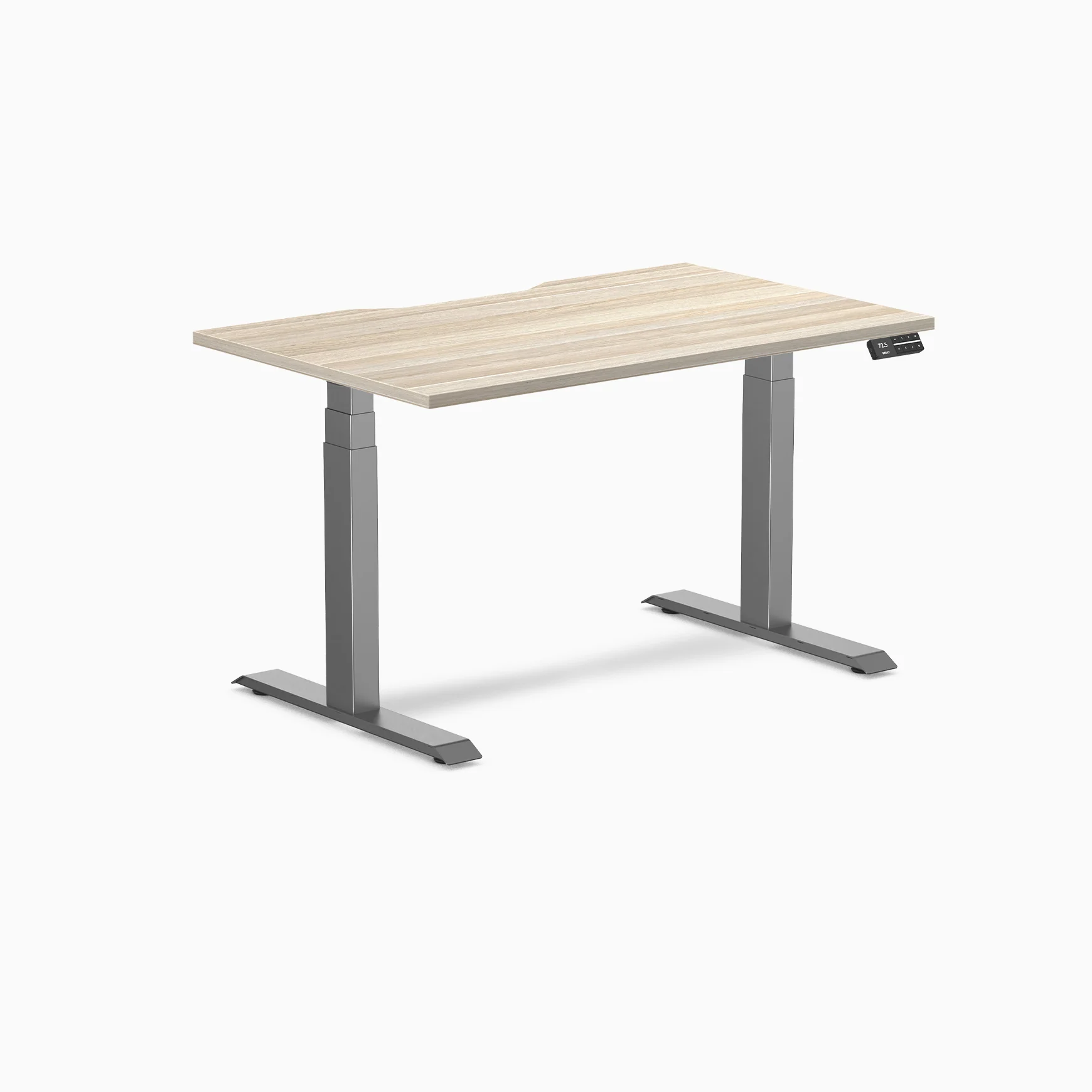 Desky Dual Scalloped Melamine Sit Stand Desk - Image 136