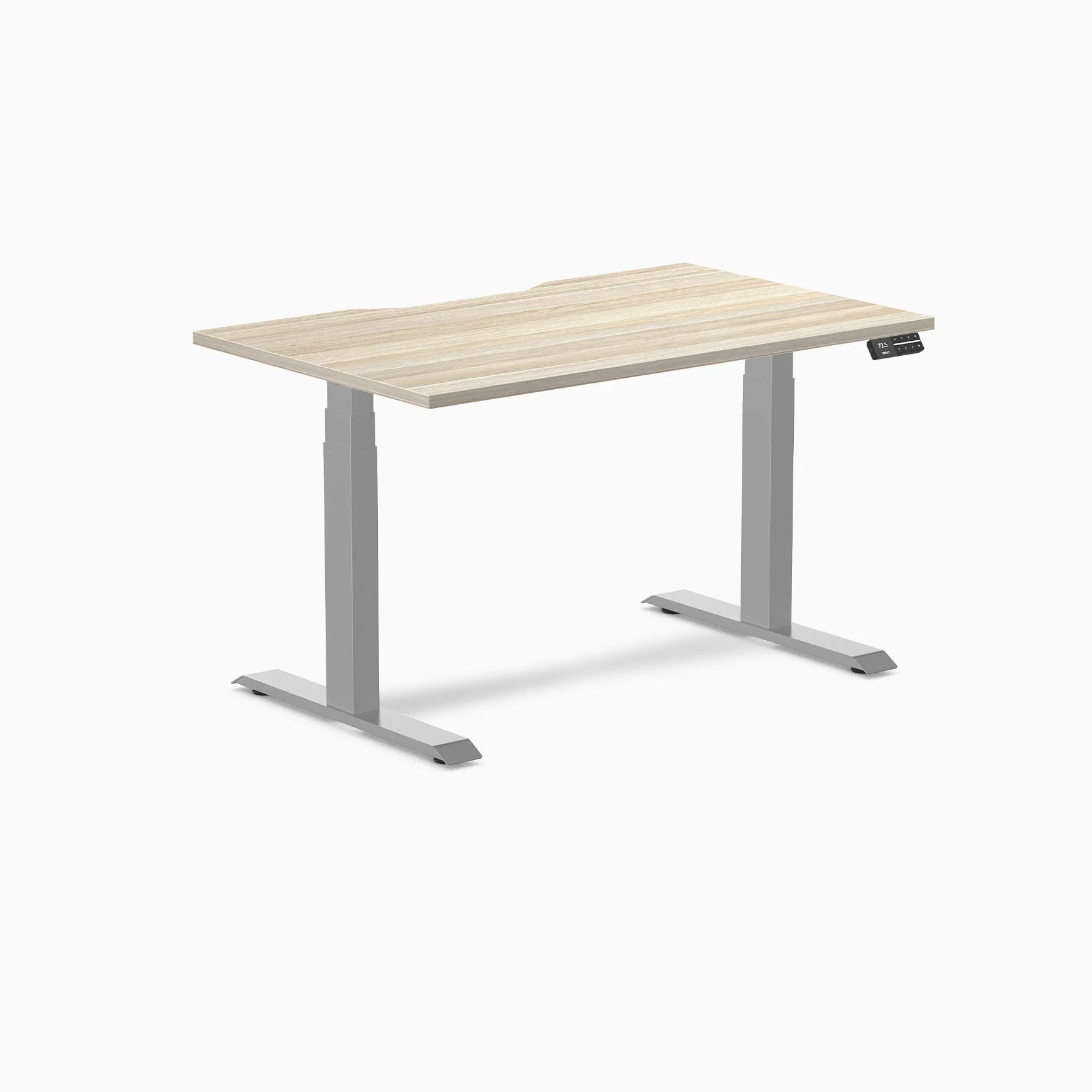 Desky Dual Scalloped Melamine Sit Stand Desk - Image 137