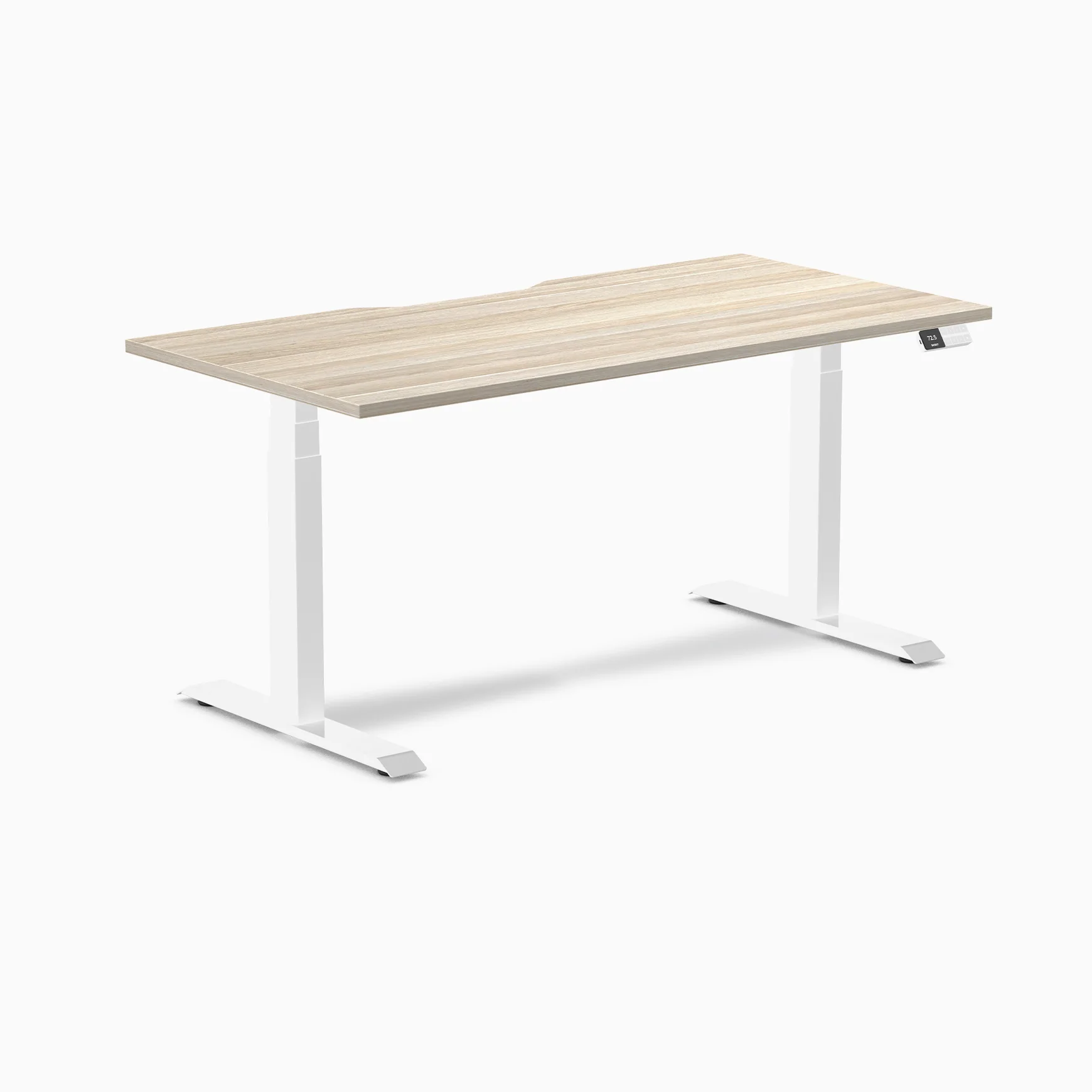 Desky Dual Scalloped Melamine Sit Stand Desk - Image 139