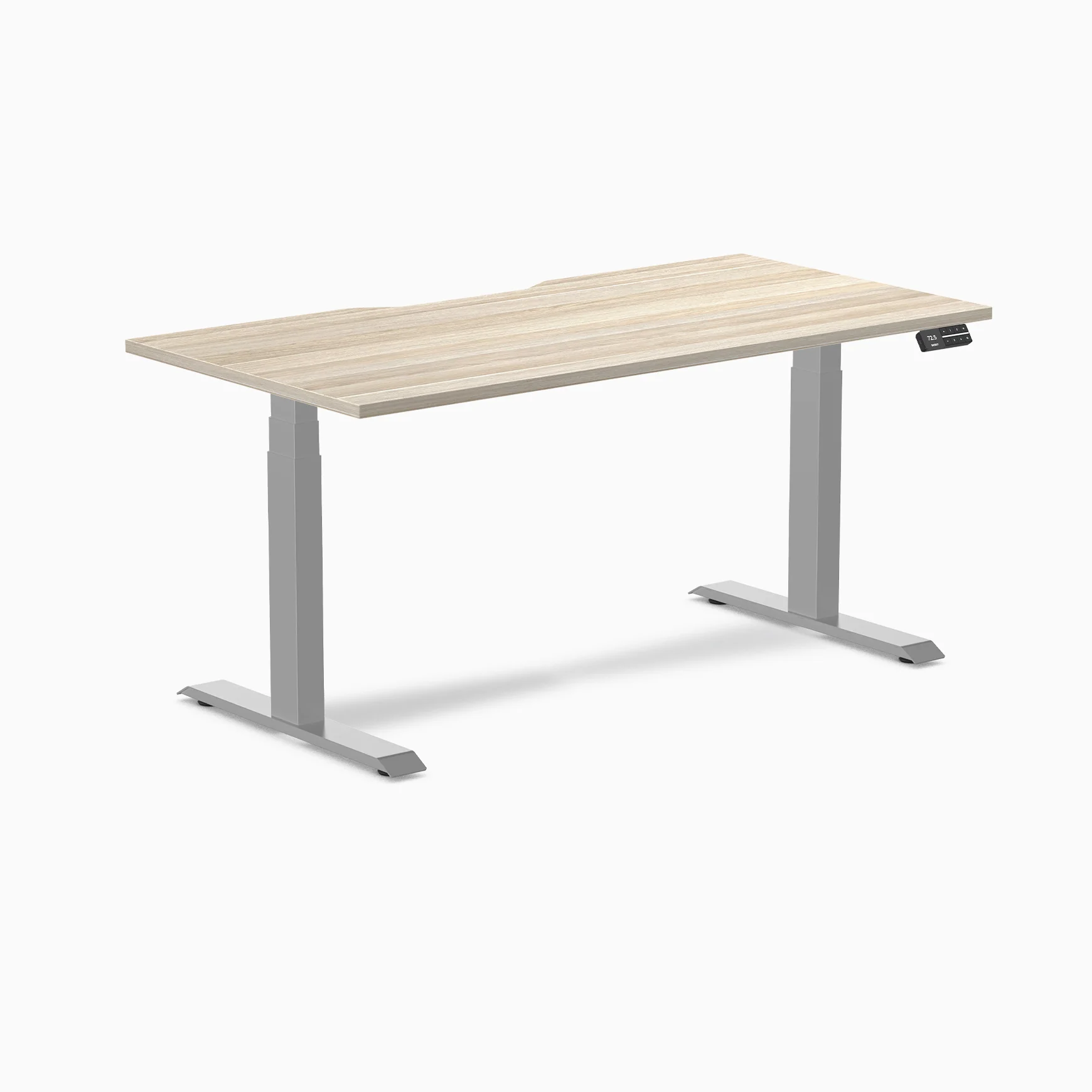 Desky Dual Scalloped Melamine Sit Stand Desk - Image 142