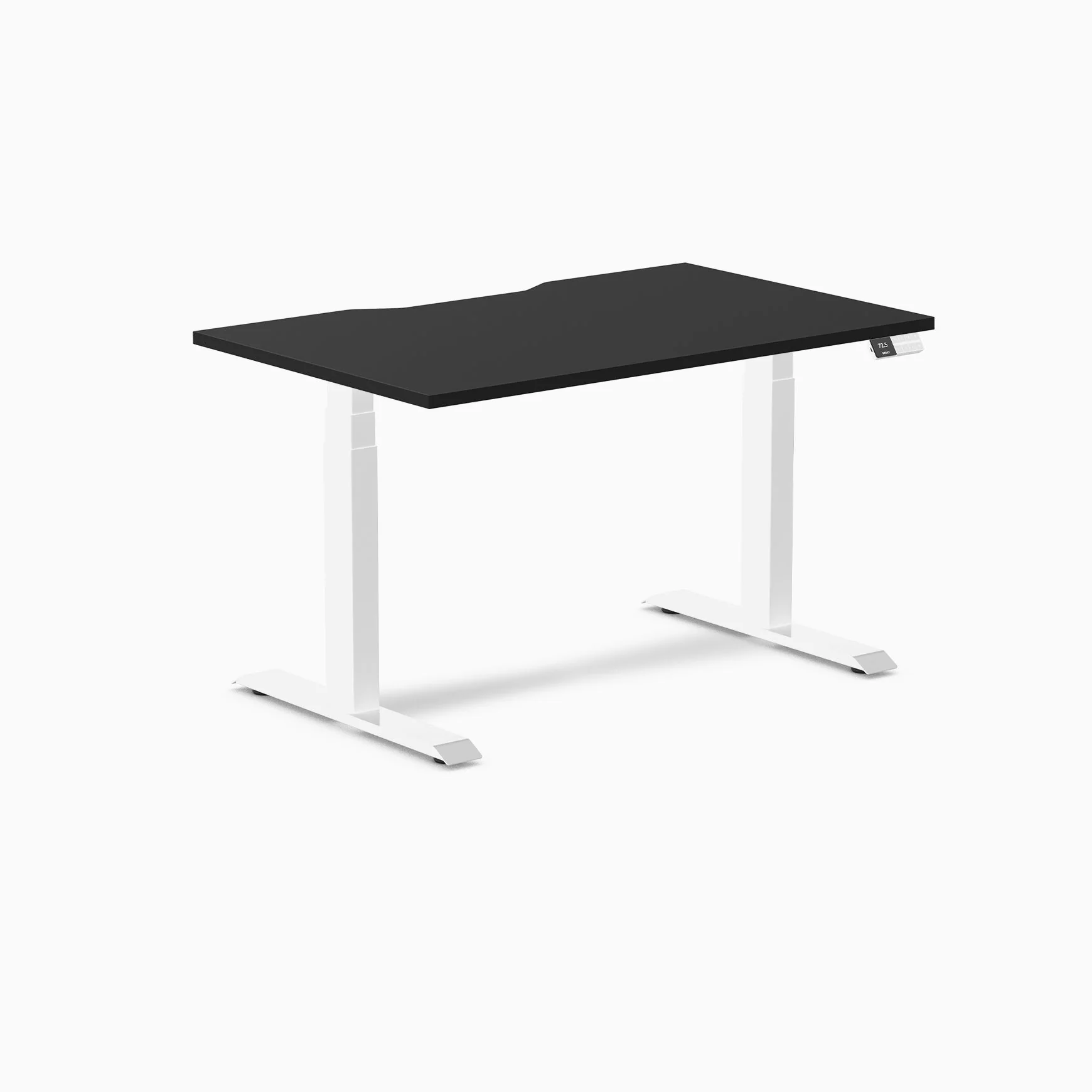 Desky Dual Scalloped Melamine Sit Stand Desk - Image 44