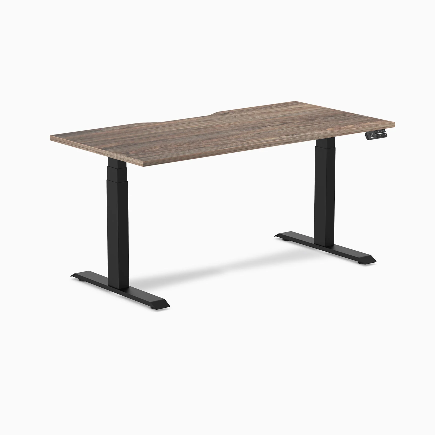 Desky Dual Scalloped Melamine Sit Stand Desk - Image 51