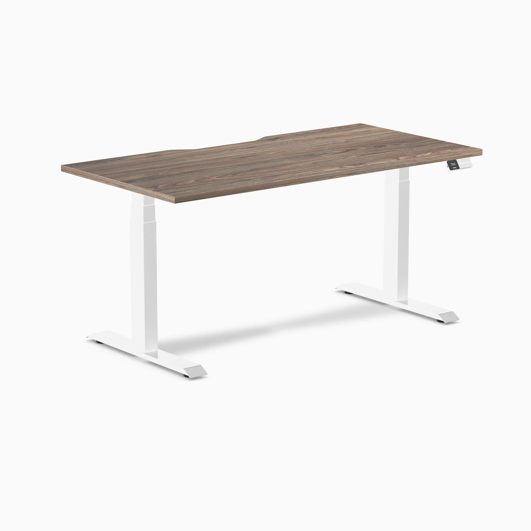 Desky Dual Scalloped Melamine Sit Stand Desk - Image 52