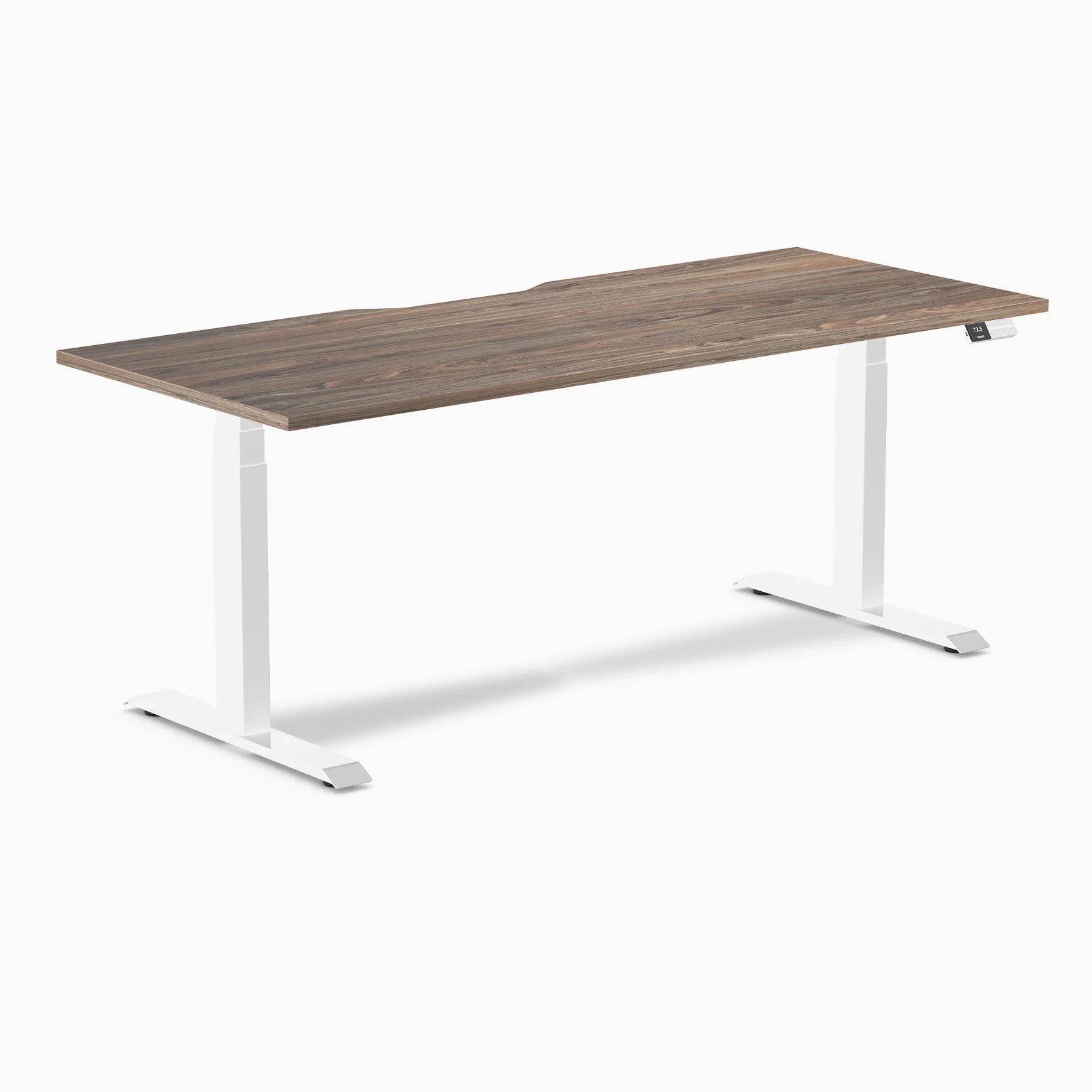 Desky Dual Scalloped Melamine Sit Stand Desk - Image 54