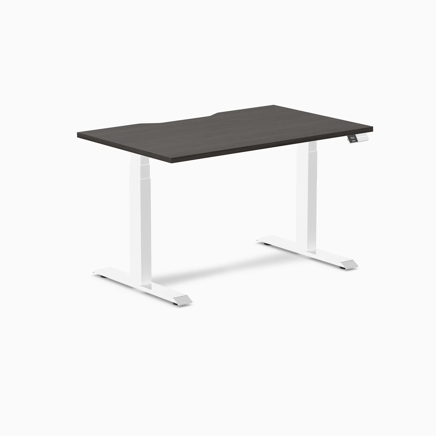 Desky Dual Scalloped Melamine Sit Stand Desk - Image 56