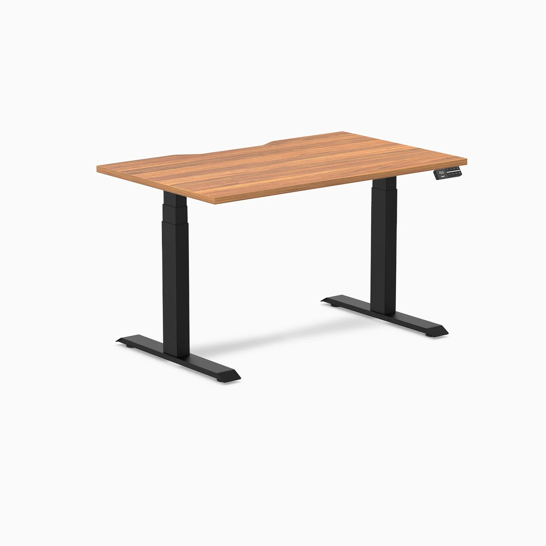 Desky Dual Scalloped Melamine Sit Stand Desk - Image 59