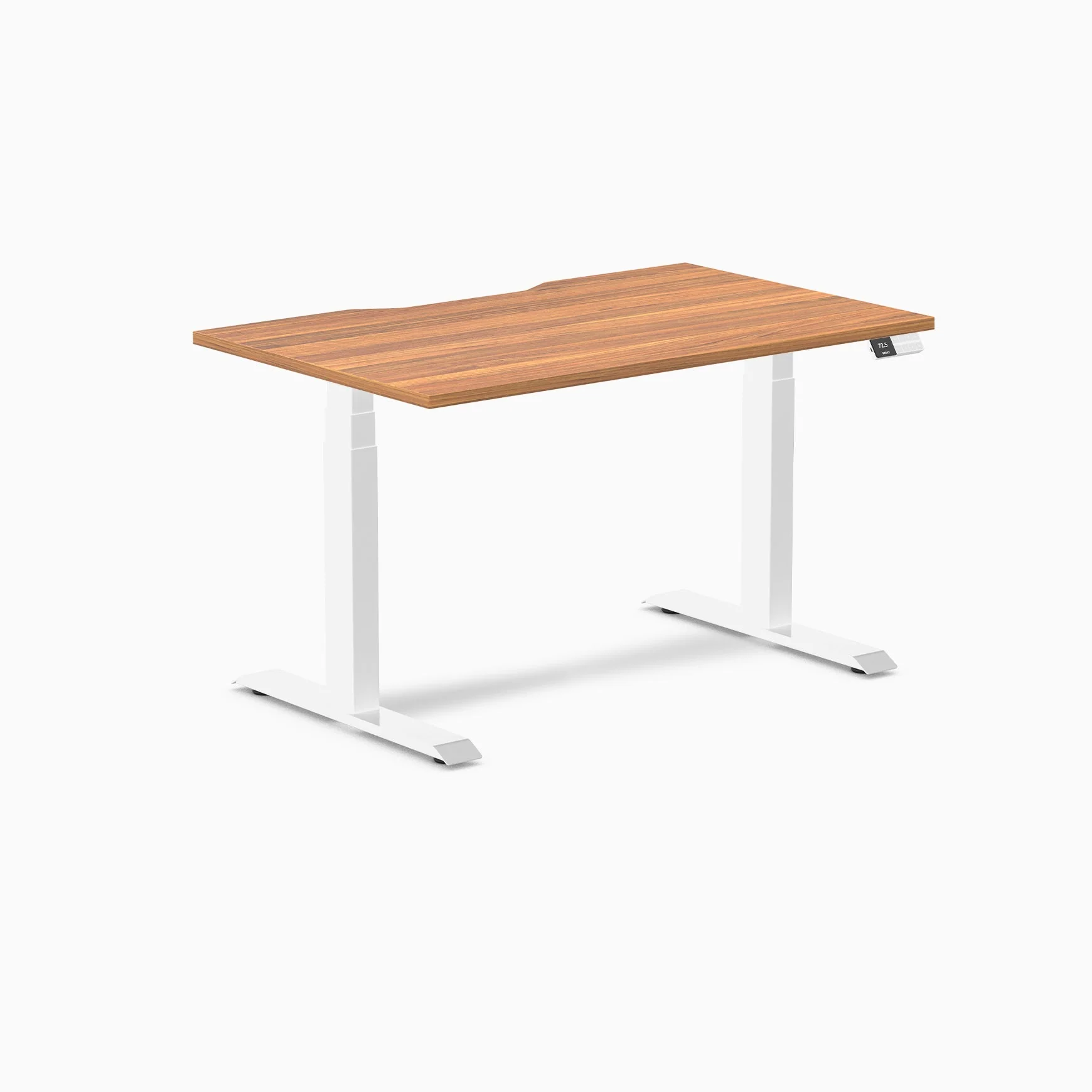 Desky Dual Scalloped Melamine Sit Stand Desk - Image 60