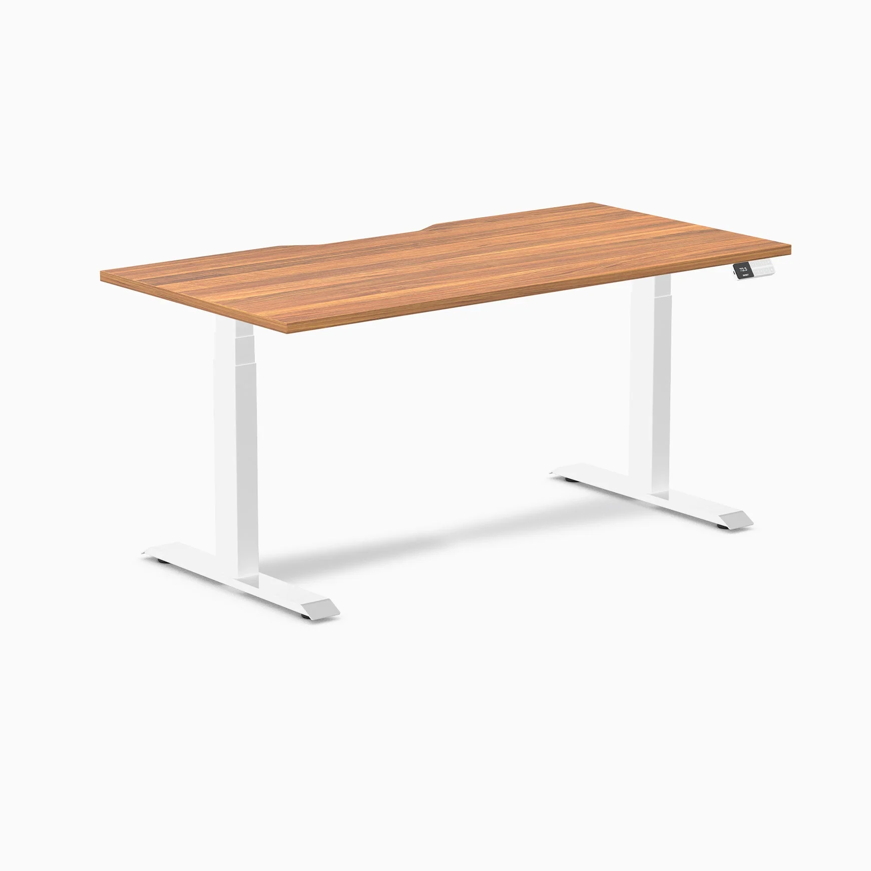 Desky Dual Scalloped Melamine Sit Stand Desk - Image 62