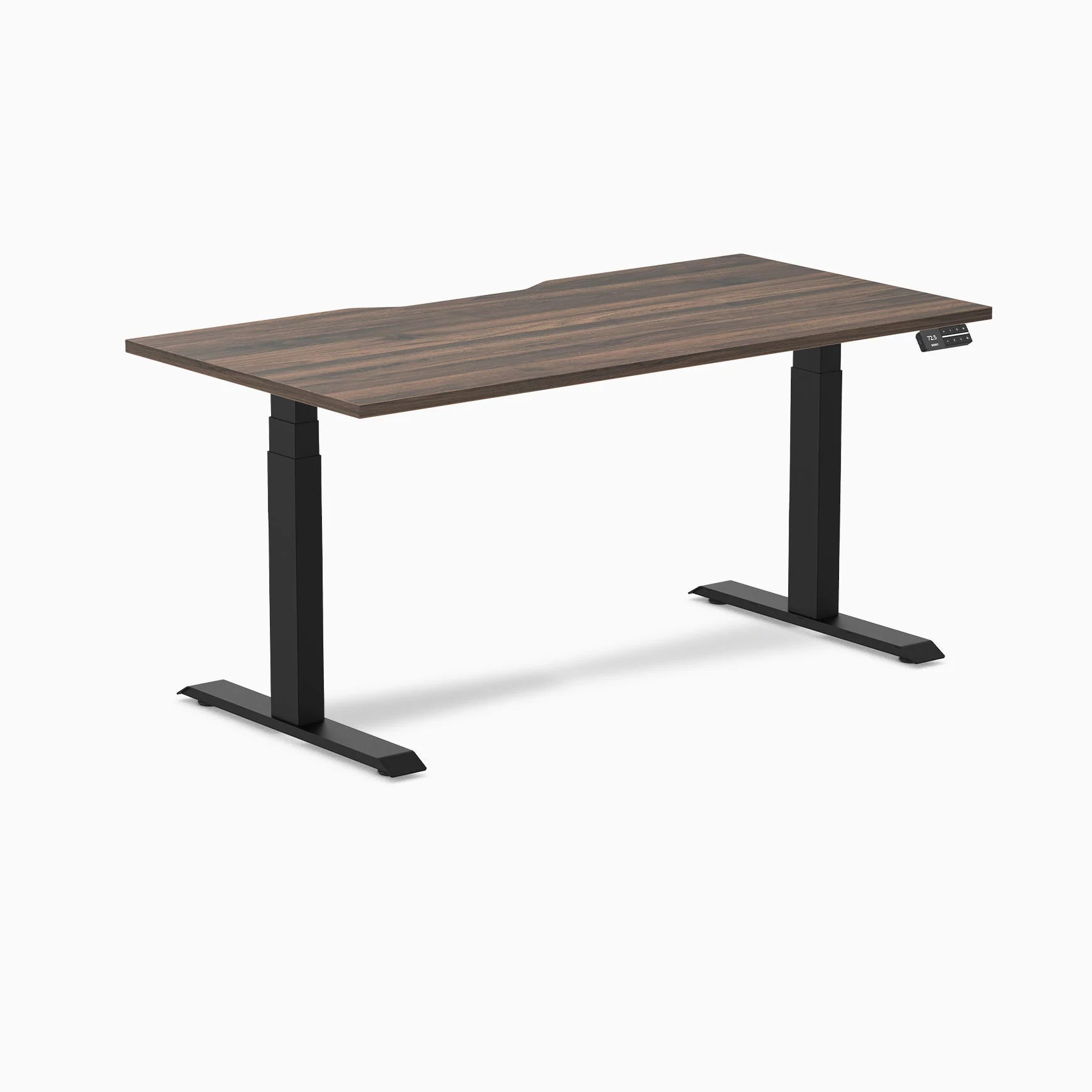 Desky Dual Scalloped Melamine Sit Stand Desk - Image 67