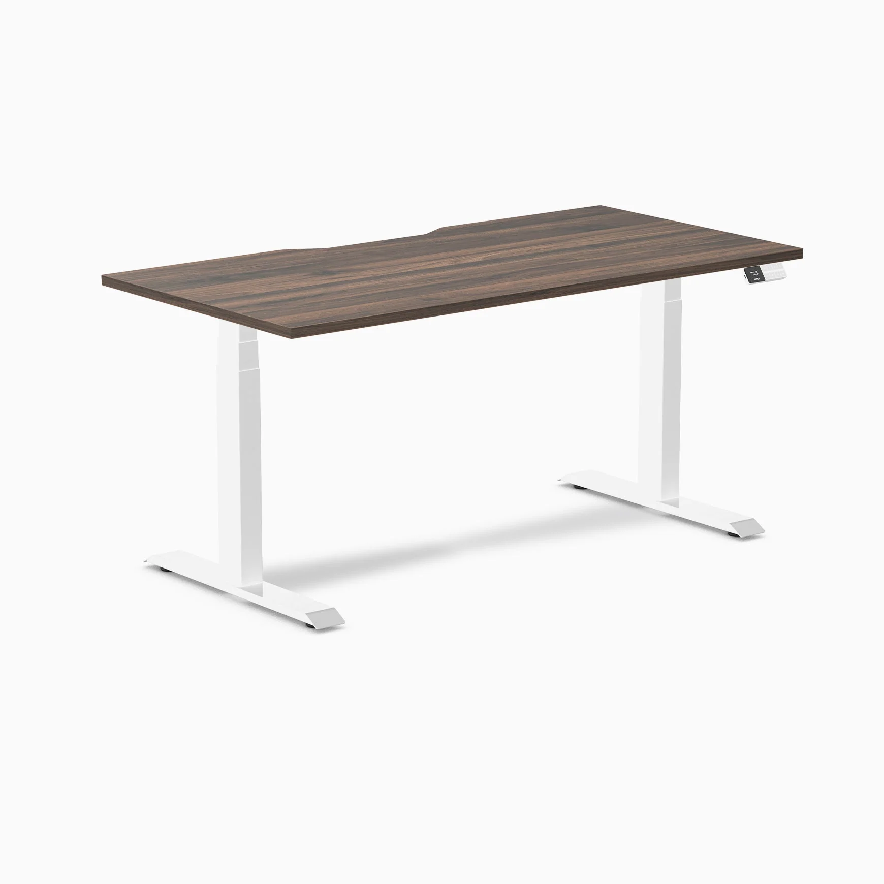 Desky Dual Scalloped Melamine Sit Stand Desk - Image 68