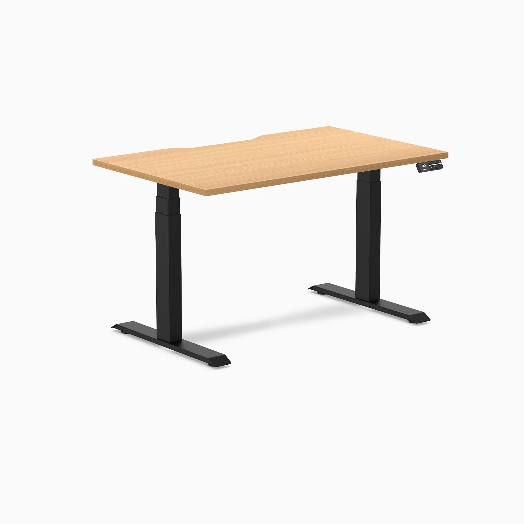 Desky Dual Scalloped Melamine Sit Stand Desk - Image 77