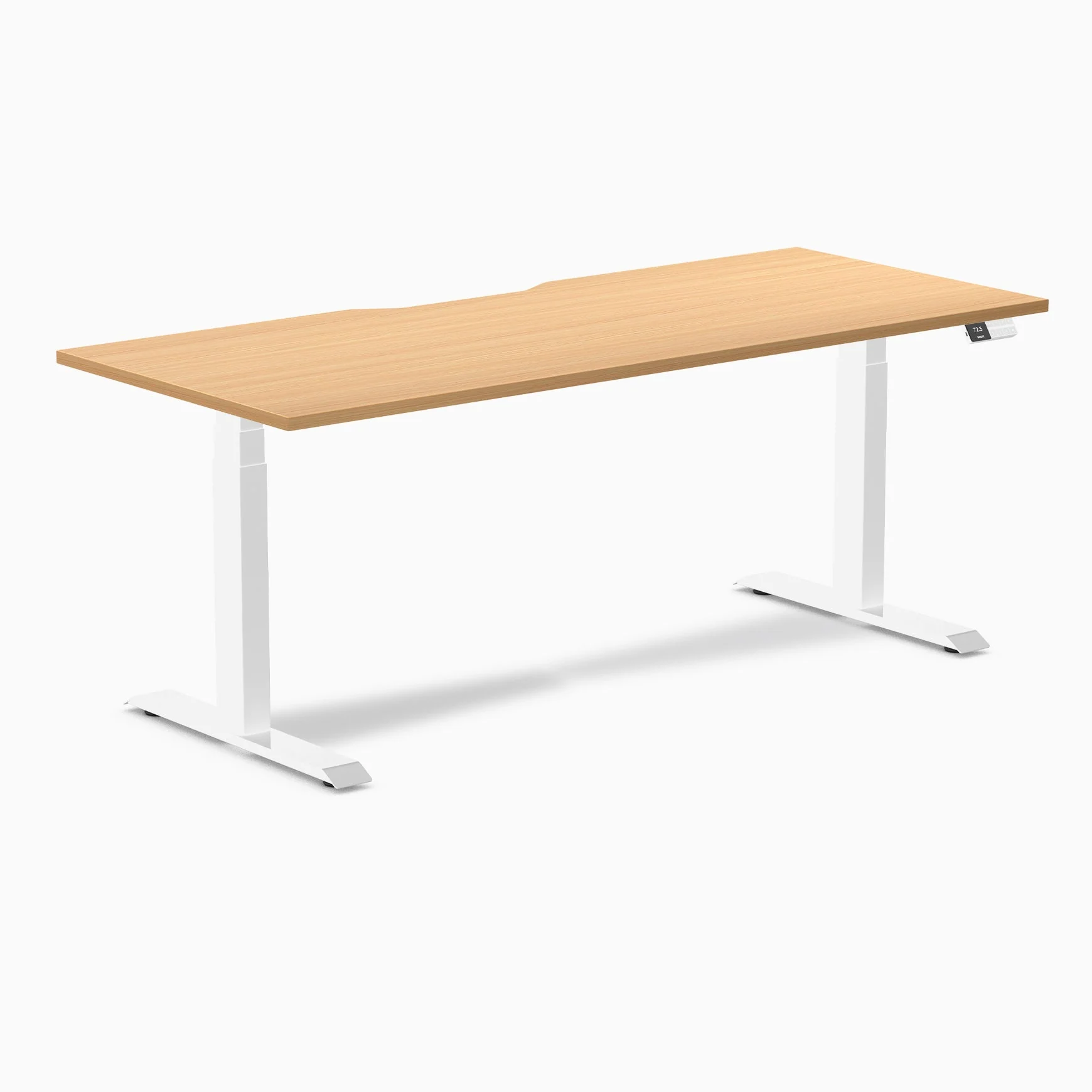 Desky Dual Scalloped Melamine Sit Stand Desk - Image 82