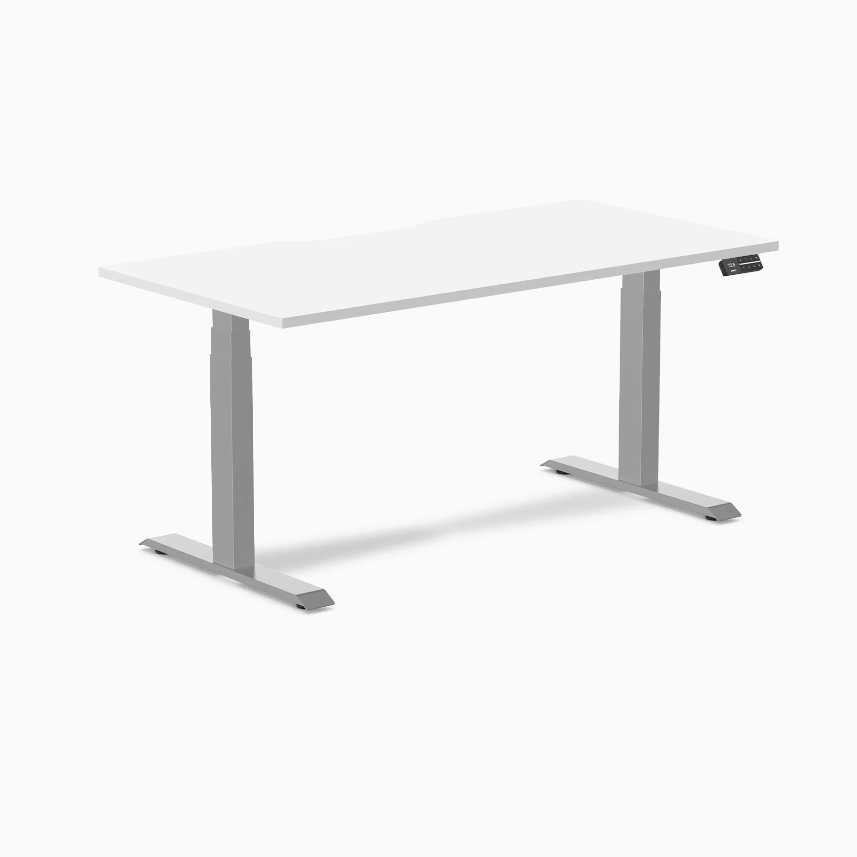 Desky Dual Scalloped Melamine Sit Stand Desk - Image 86