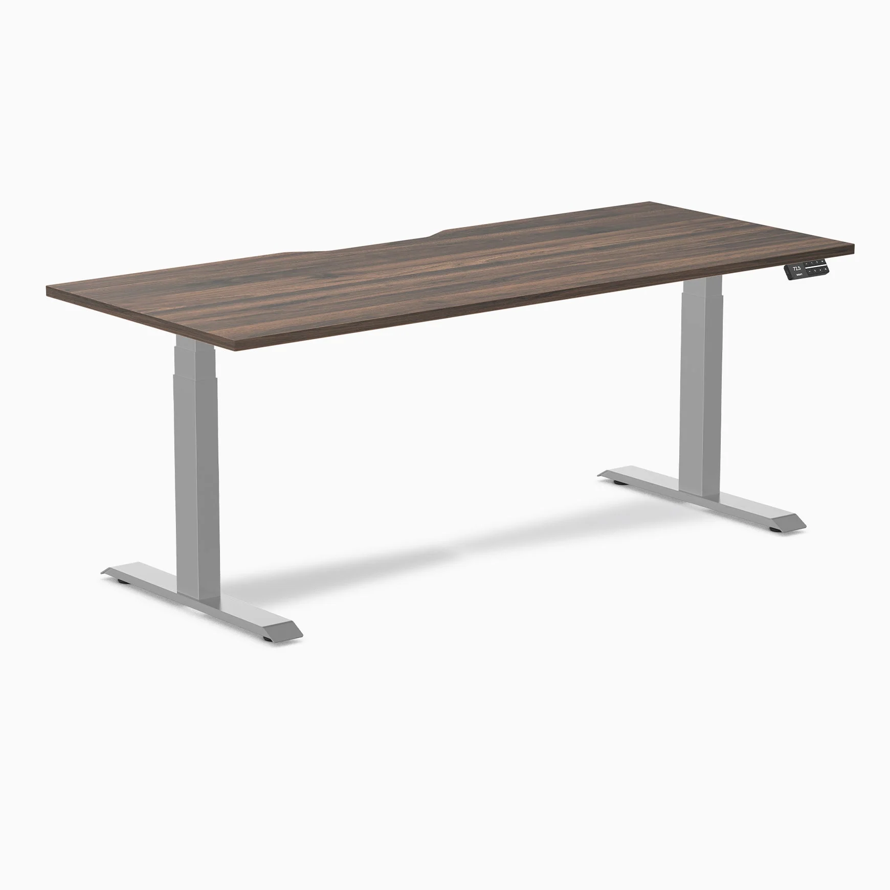 Desky Dual Scalloped Melamine Sit Stand Desk - Image 96