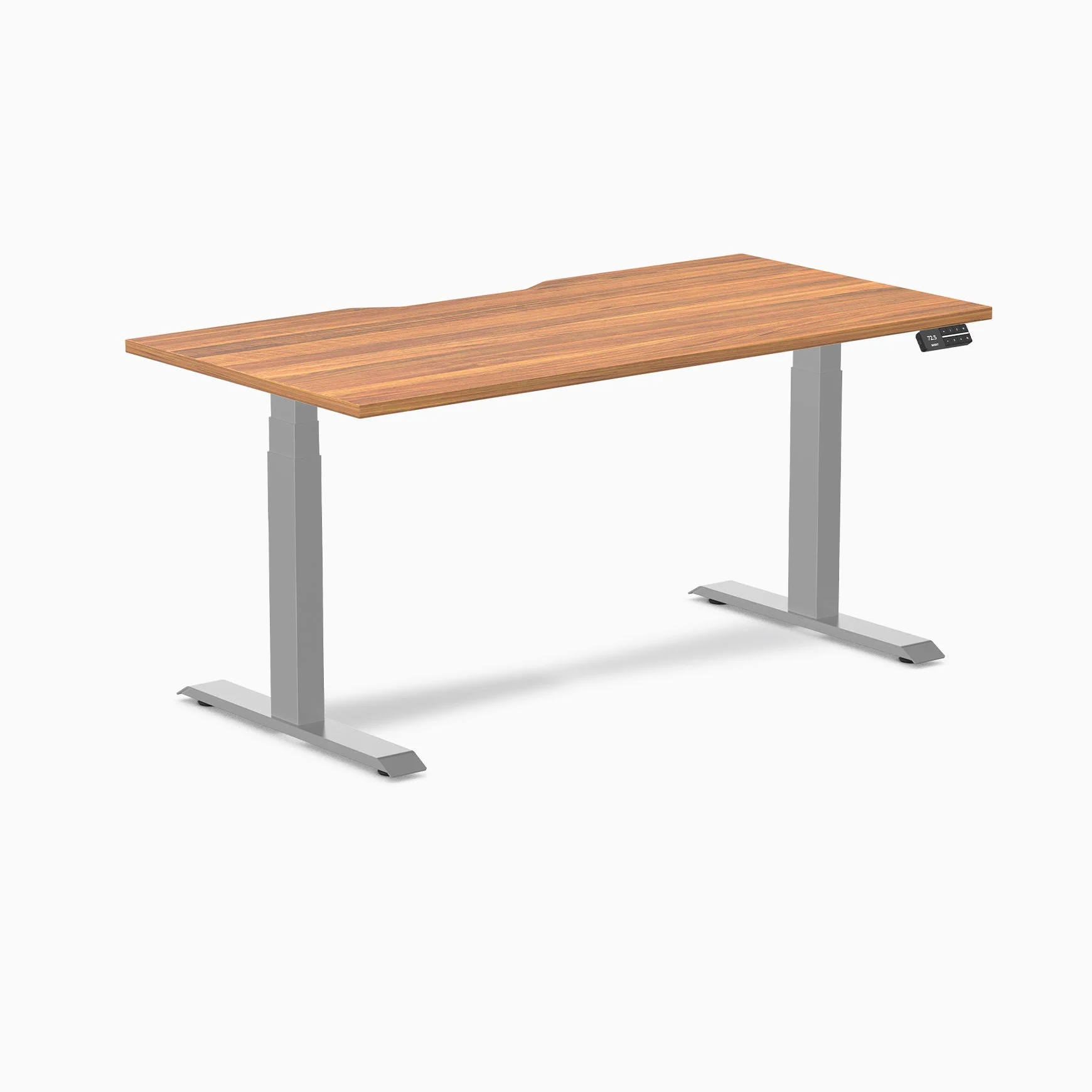 Desky Dual Scalloped Melamine Sit Stand Desk - Image 98