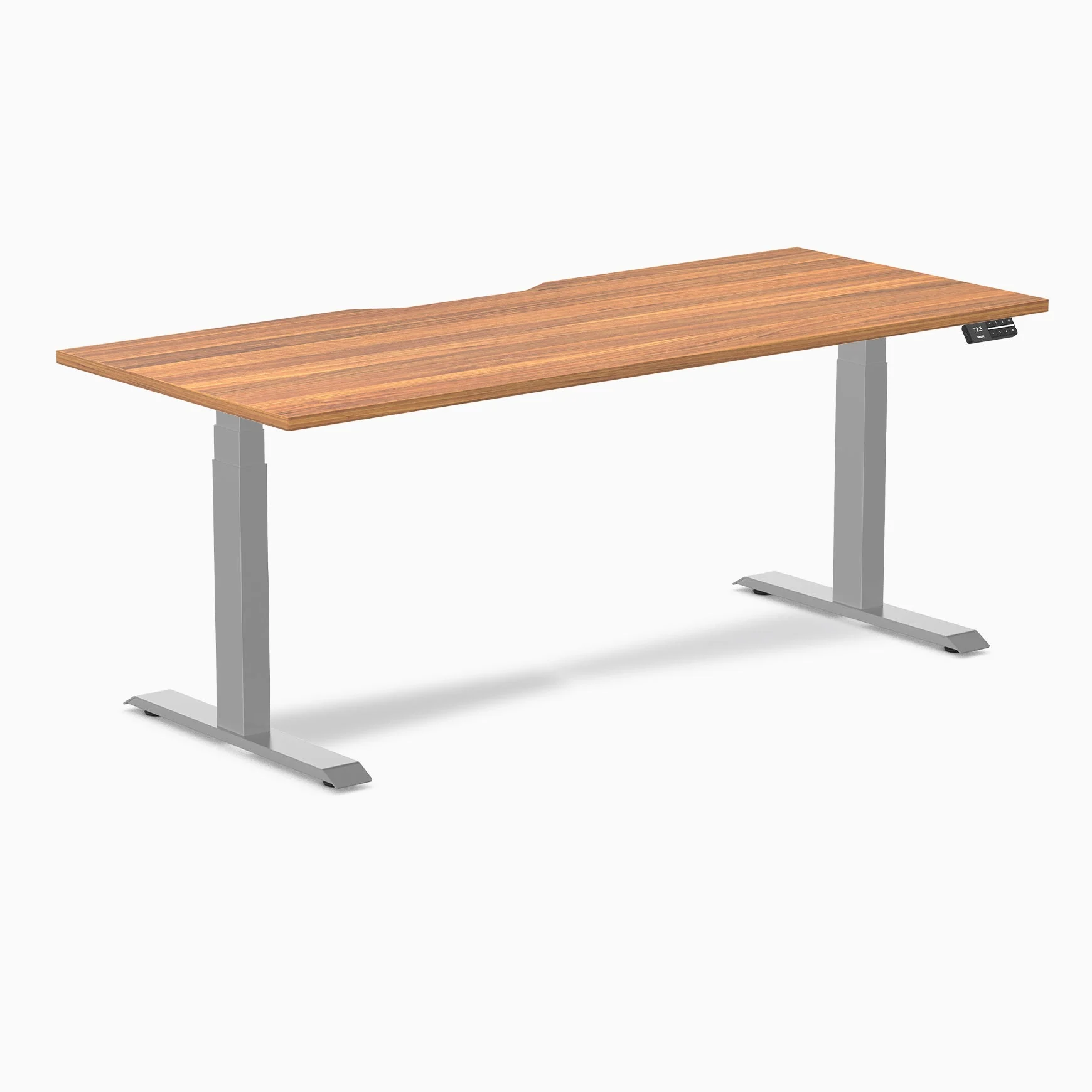 Desky Dual Scalloped Melamine Sit Stand Desk - Image 99