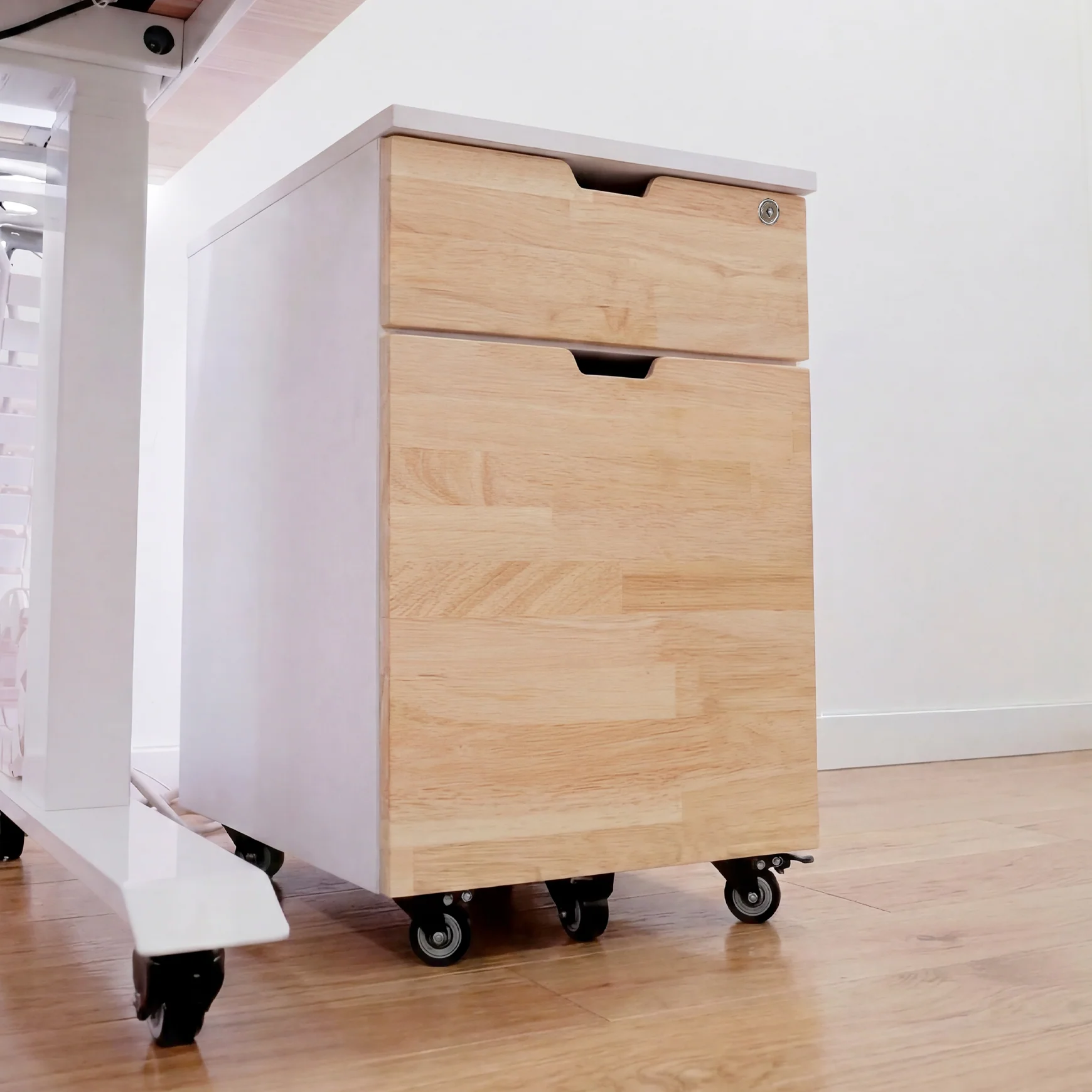 Desky Minimal Wooden Filing Cabinet - Image 3