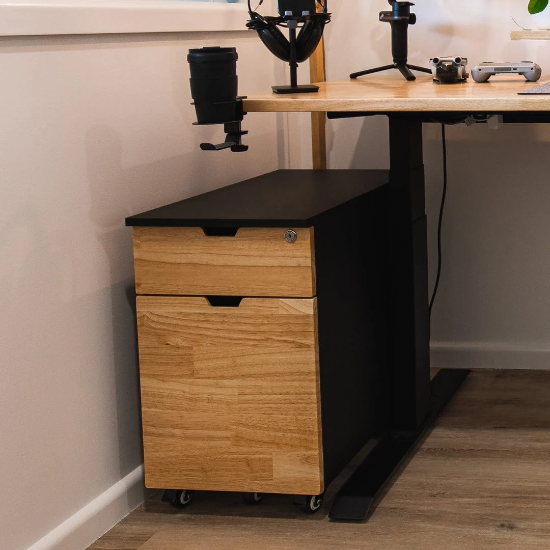 Desky Minimal Wooden Filing Cabinet - Image 4