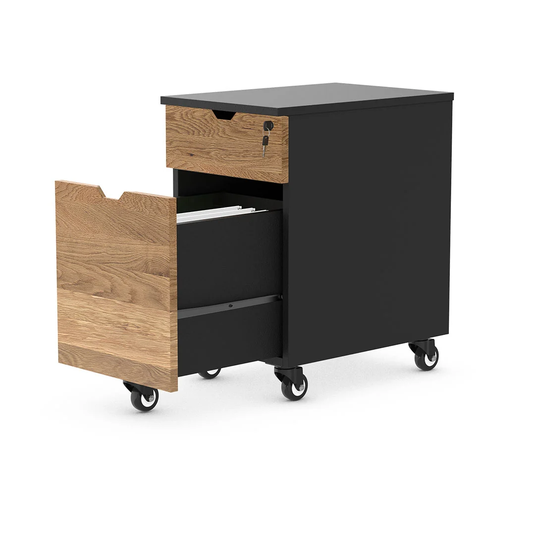 Desky Minimal Wooden Filing Cabinet - Image 7