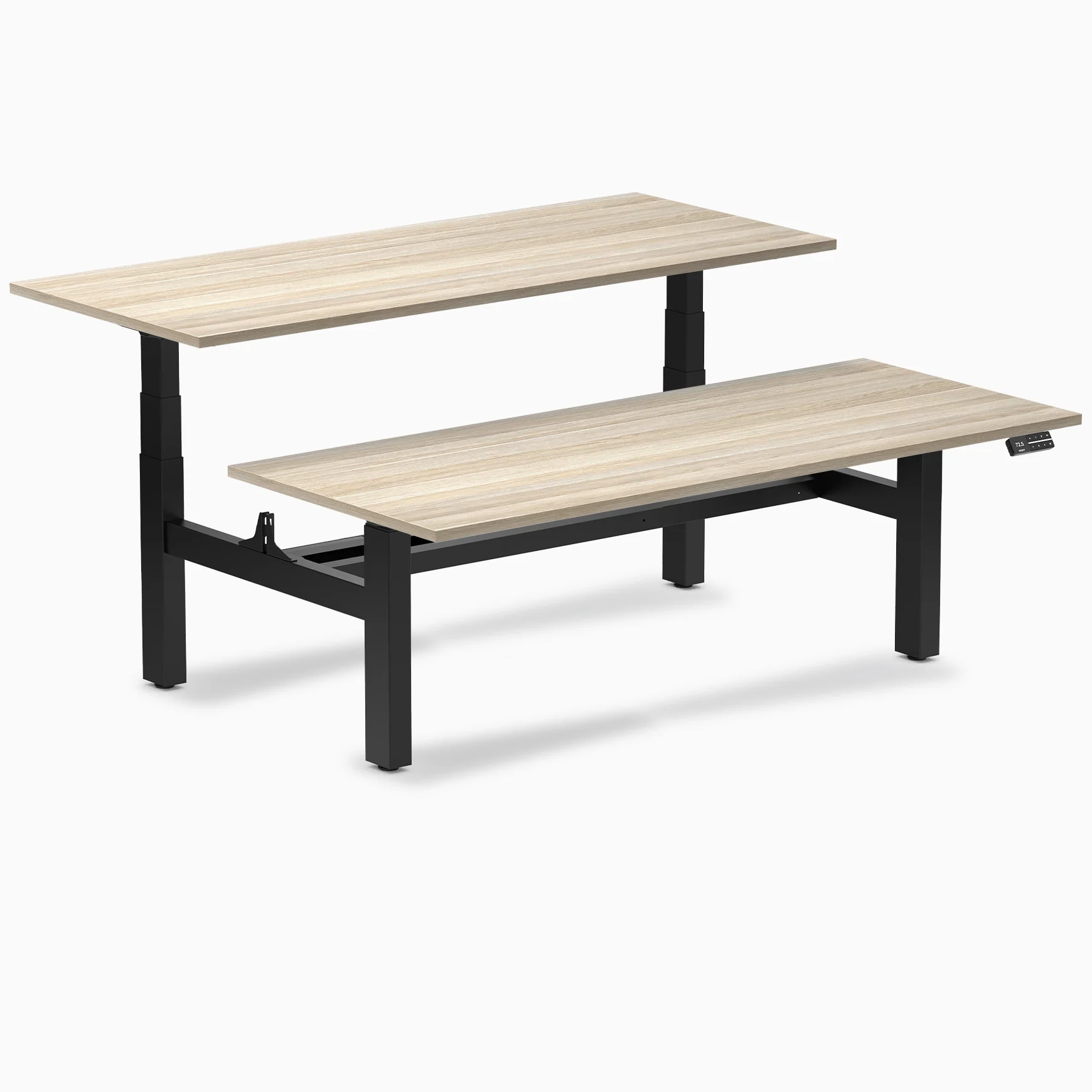 Desky Back to Back Melamine Sit Stand Workstation - Image 58
