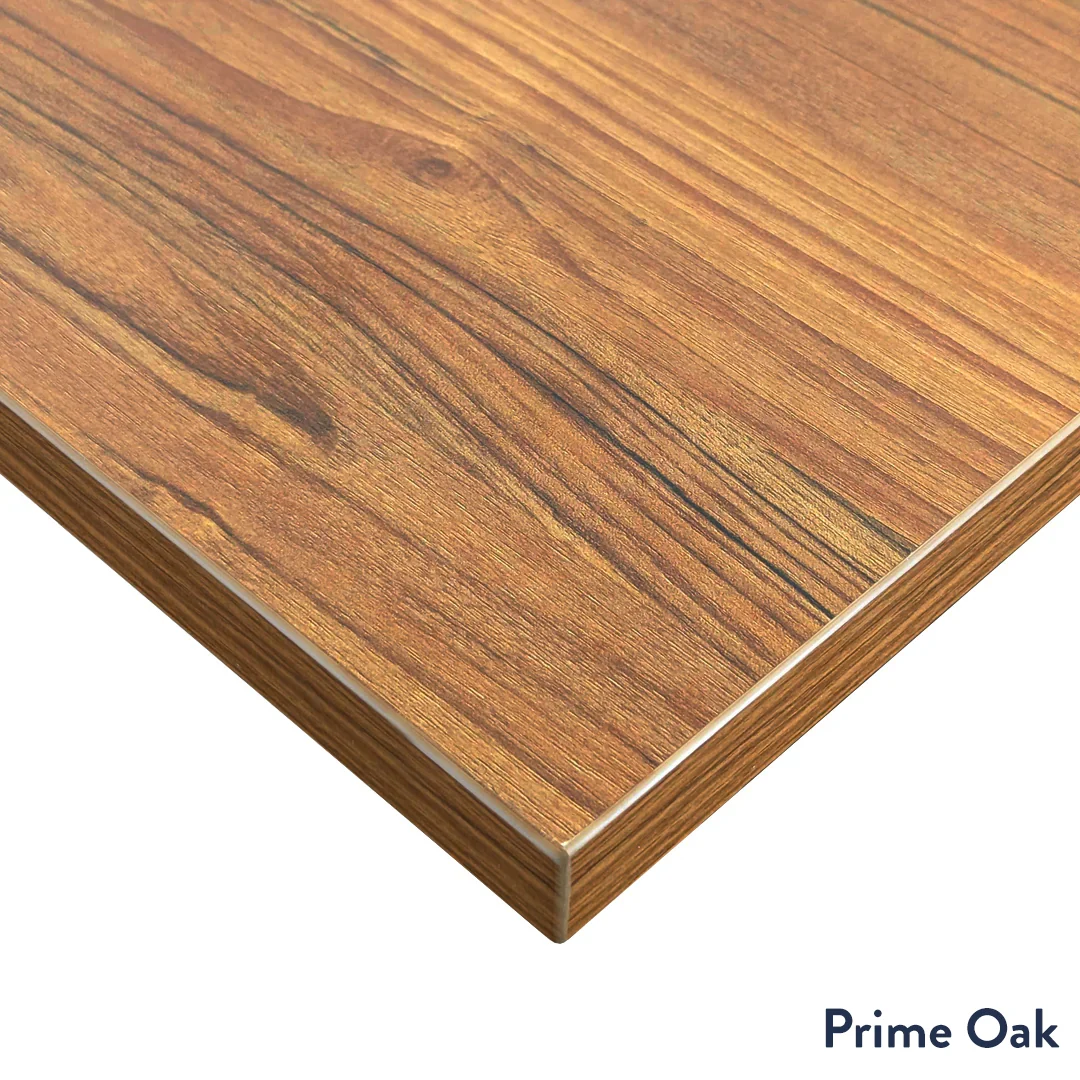 Desky Back to Back Melamine Sit Stand Workstation - Image 9