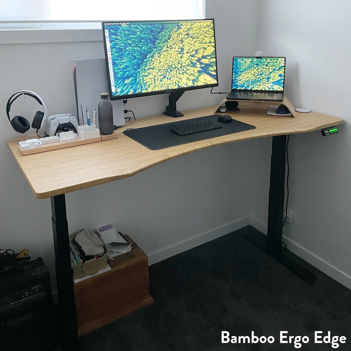 Desky Dual Ergo Edge Sit Stand Desk - Image 7