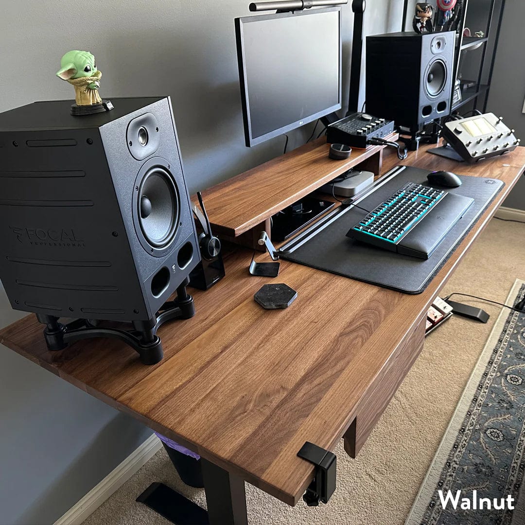 Desky Dual Hardwood Sit Stand Desk - Image 17