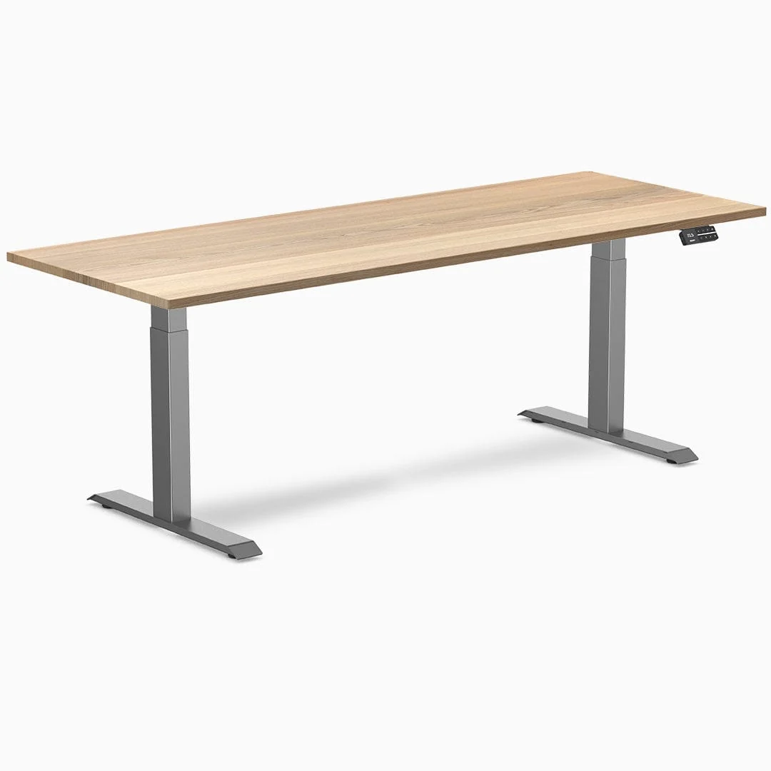 Desky Dual Hardwood Sit Stand Desk - Image 34