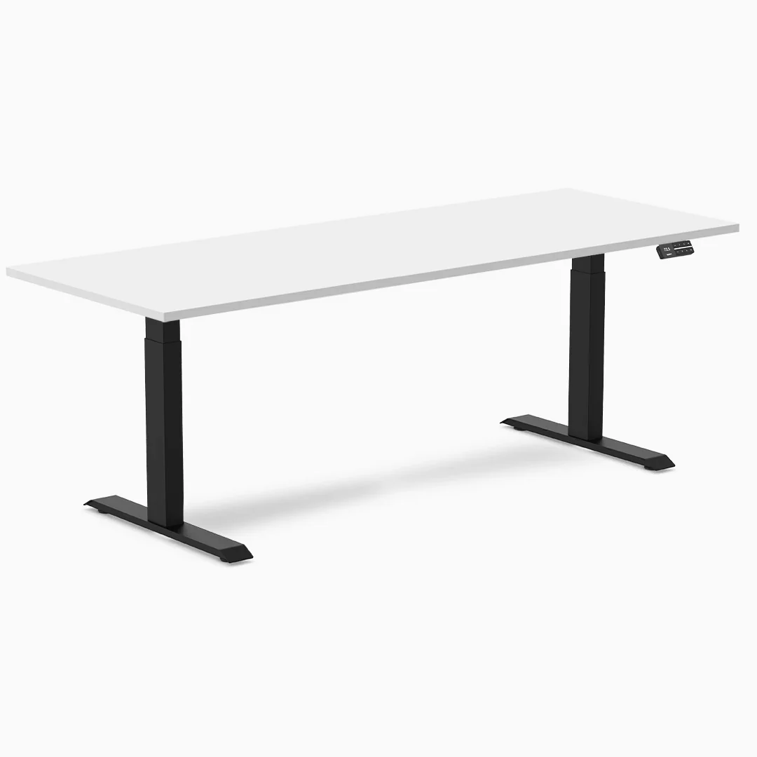 Desky Dual Melamine Sit Stand Desk - Image 124