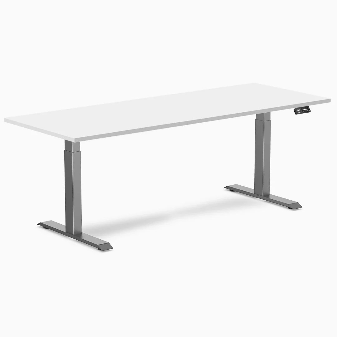 Desky Dual Melamine Sit Stand Desk - Image 126
